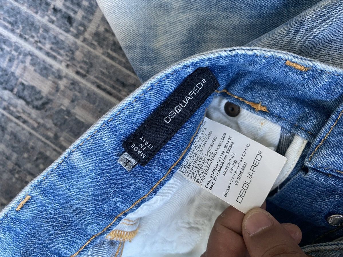 Dsquared2 Dsquared2 Bleached Distressed Jeans Size 30" / US 8 / IT 44 - 14 Thumbnail