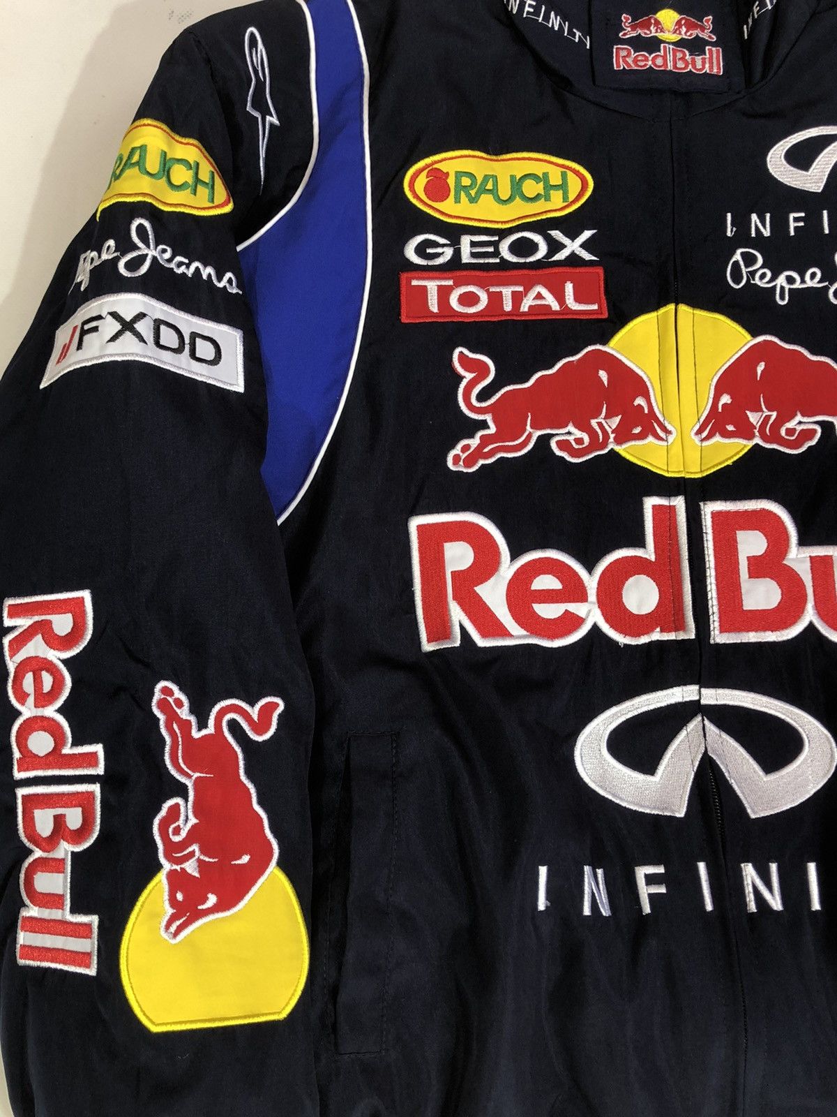 Ferrari × Red Bull × Vintage Red Bull Auto Moto Motorcycle Jacket Racing Size US L / EU 52-54 / 3 - 13 Thumbnail