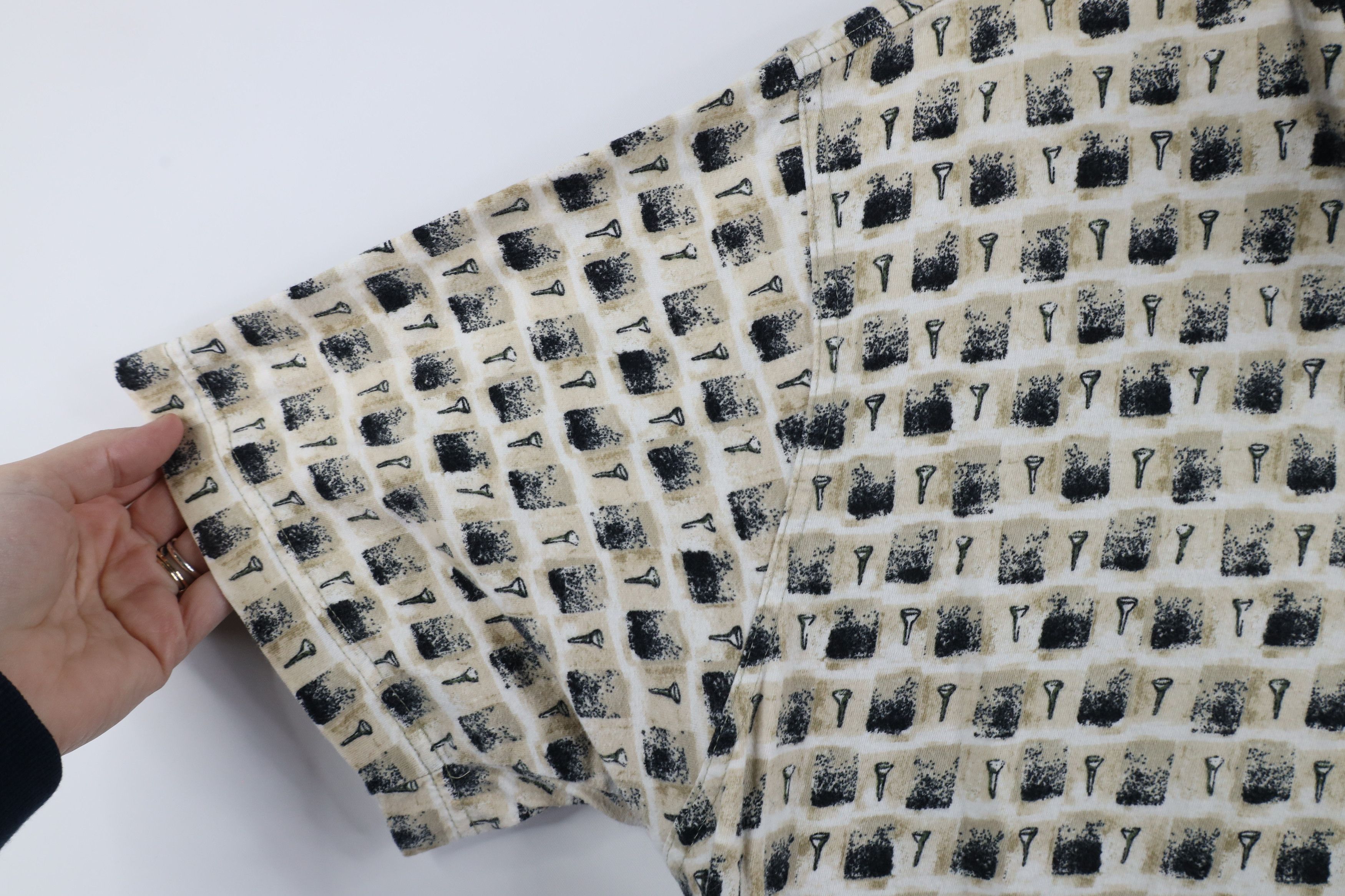 Vintage Vintage 90s Streetwear Checkered All Over Print Polo Shirt Size US L / EU 52-54 / 3 - 6 Thumbnail