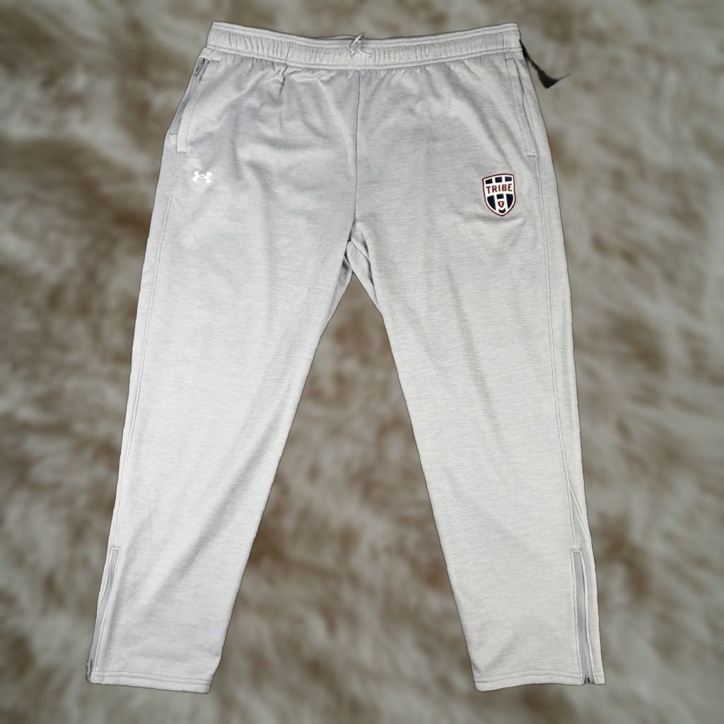 Under Armour Under Armour Pants Mens 2XL Gray Jogger Tapered Sweatpants Pockets Adjustable Waist Regular Fit Sports Modern Men Size US 39 - 1 Thumbnail