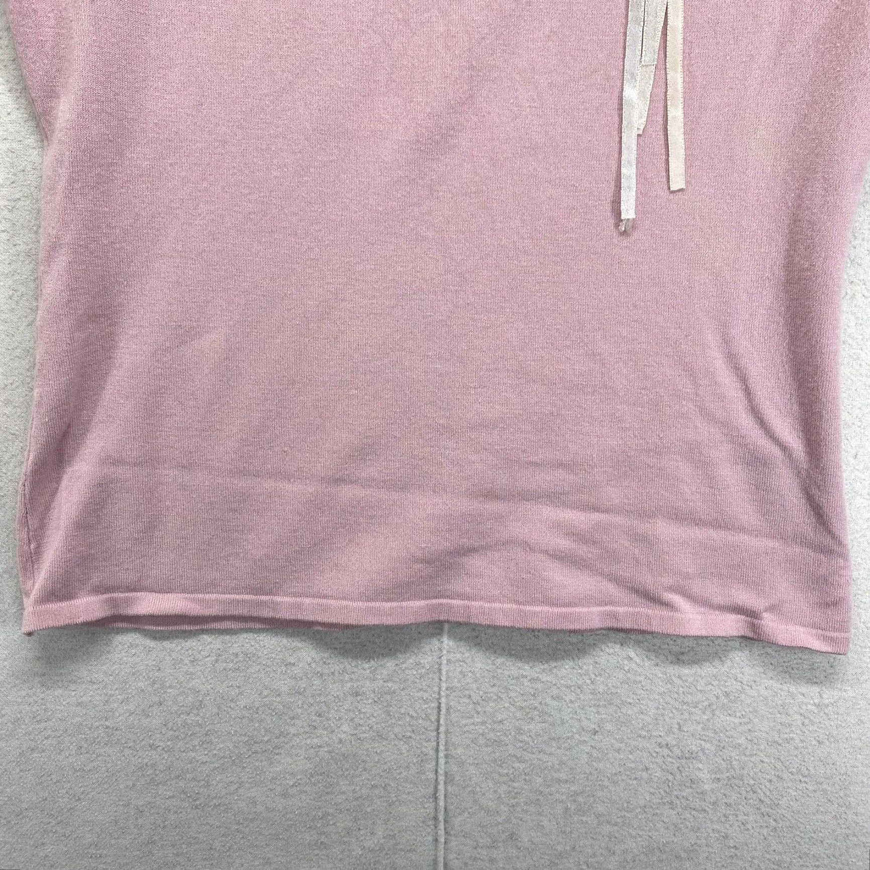 Vintage VINTAGE Heirloom Collectibles Pink Knit Beaded T-Shirt Women's Large Cap Sleeve Fashion Casual Party Size L / US 10 / IT 46 - 6 Thumbnail