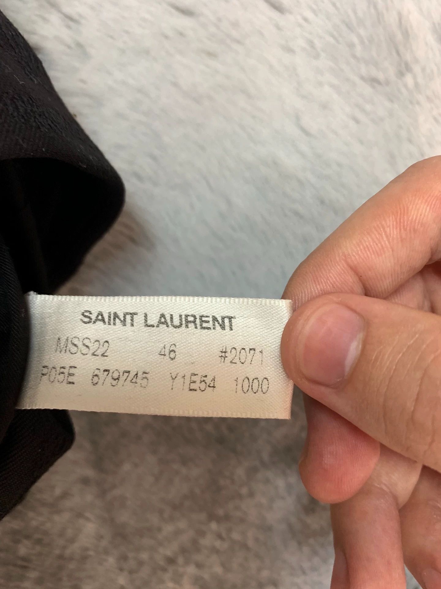Saint Laurent Paris SAINT LAURENT SLP 22SS Runway Black 3D Embroidery Trousers Size US 30 / EU 46 - 4 Thumbnail