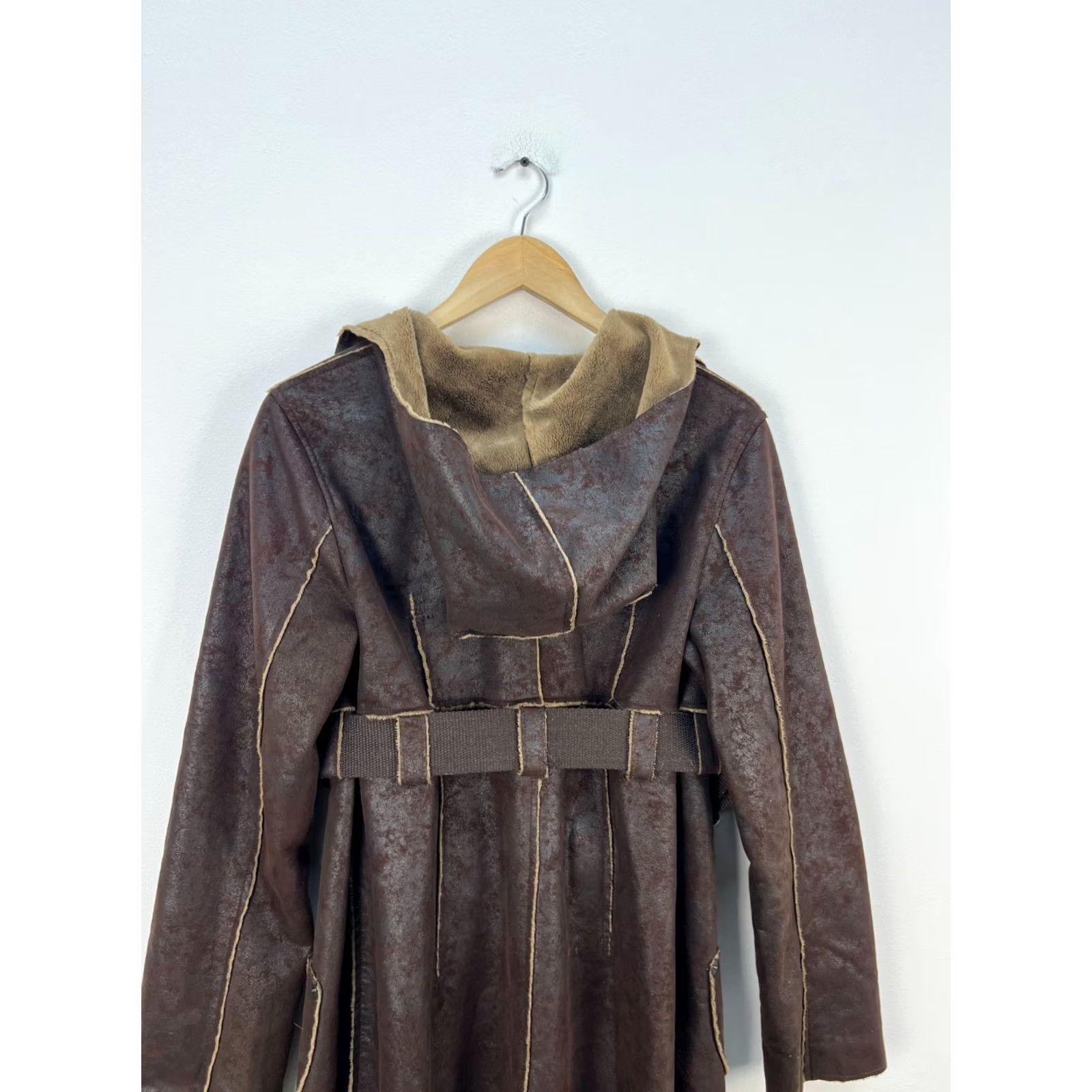 Cop Copine Cop-Copine Vintage Duffle Coat Jacket Belted Brown Size 40 Women Size S / US 4 / IT 40 - 4 Thumbnail