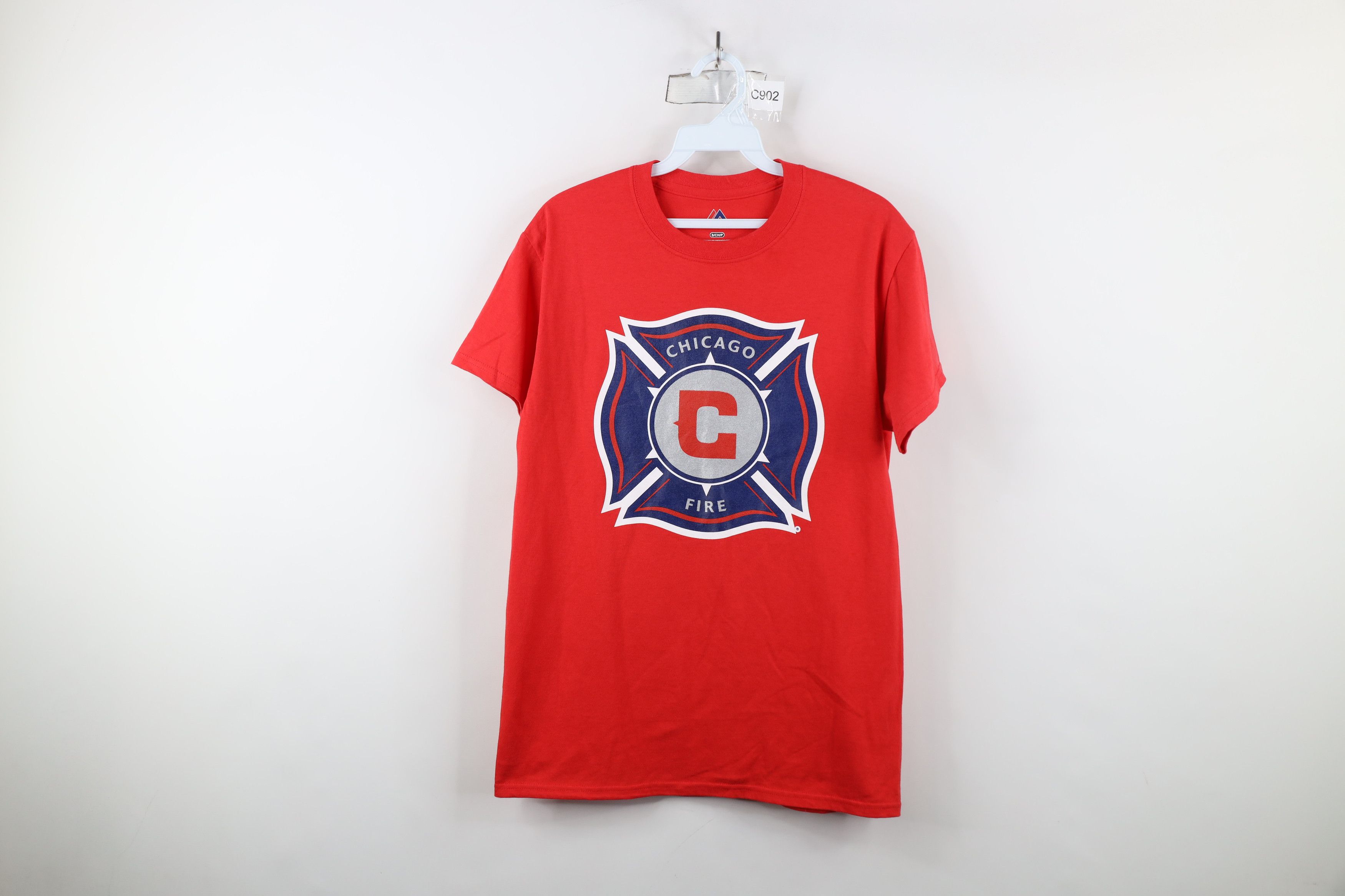 Majestic × Vintage Majestic Spell Chicago Fire Soccer Short Sleeve T-Shirt Red Size US S / EU 44-46 / 1 - 1 Thumbnail