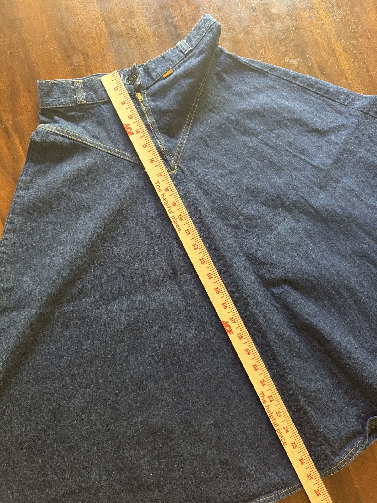 Levi's Vintage Clothing Levi’s Orange Tab Flared Denim Skirt Size 25" / US 0 / IT 36 - 12 Thumbnail