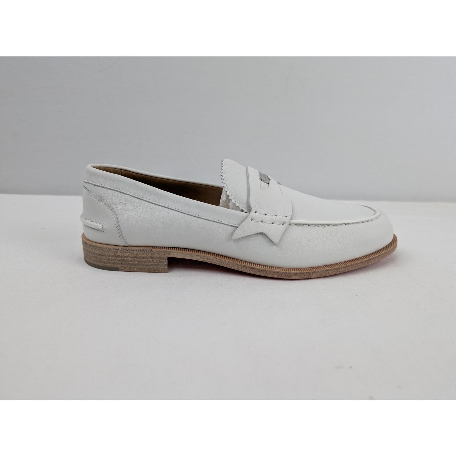 Christian Louboutin o1rshd1 Penny Flat Shoe Boots in White Size US 8.5 / EU 41-42 - 4 Thumbnail