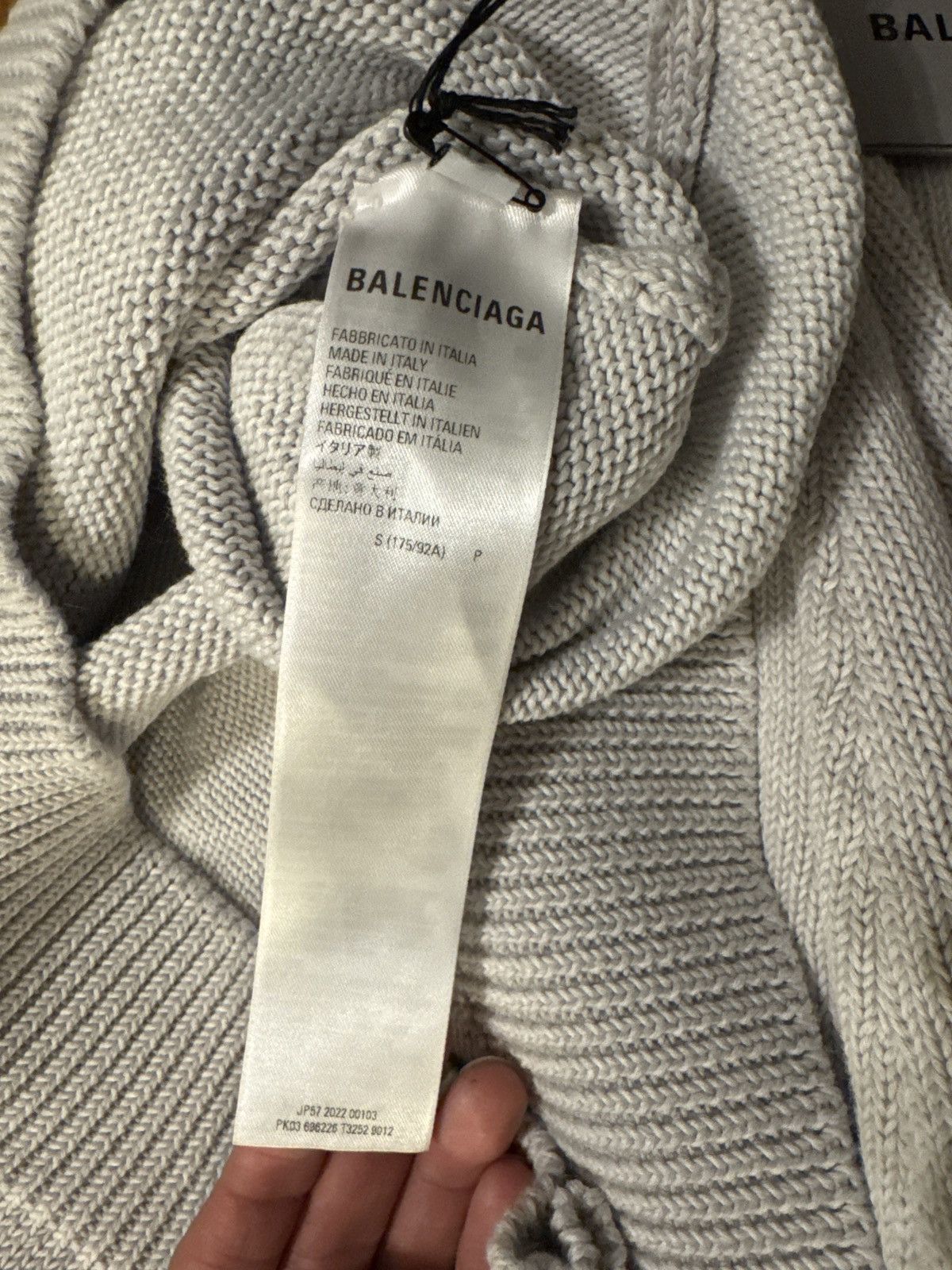 Balenciaga Balenciaga Knitted Crewneck Size US L / EU 52-54 / 3 - 4 Thumbnail