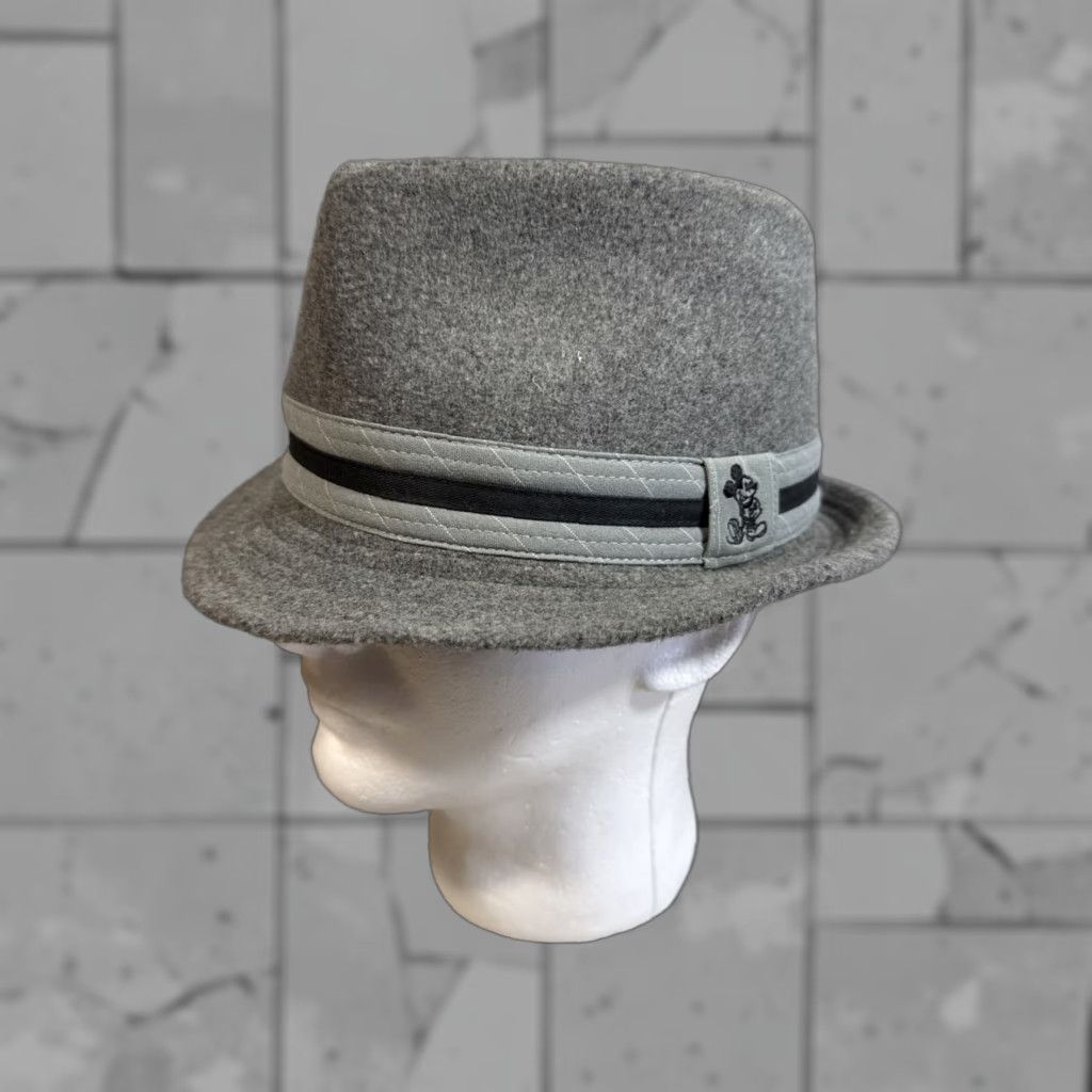 Disney DISNEY Fedora Gray Wool Blend Hat Adult S Men Men Disney Gray Fedora Style Wool Blend Hat S Adult Size ONE SIZE - 1 Thumbnail