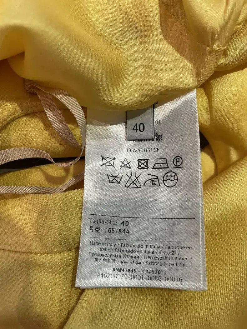 Valentino Valentino Lemon yellow sleeveless dress Size S / US 4 / IT 40 - 5 Thumbnail
