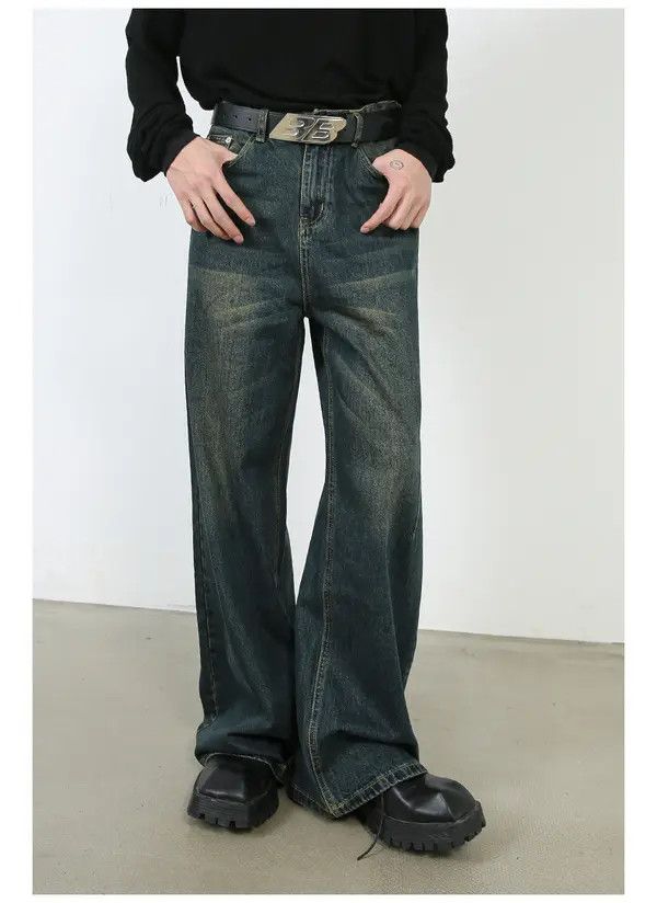 Japanese Brand Hazuki x Kino Loose straight distressed vintage washed jeans Size US 32 / EU 48 - 1 Thumbnail