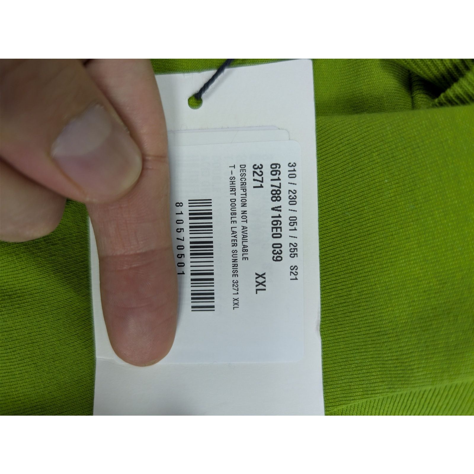 Bottega Veneta o1rshd1 T-Shirt Double Layer Sunrise in Green Size US XXL / EU 58 / 5 - 22 Thumbnail
