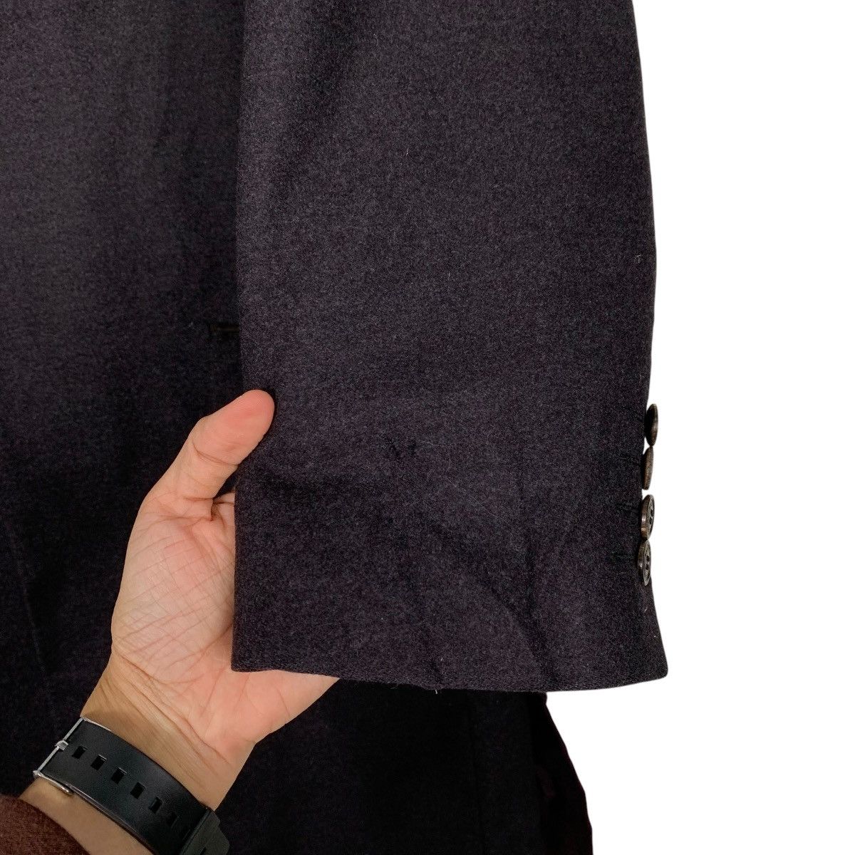 Lanvin Lanvin Black Wool Coat Size US L / EU 52-54 / 3 - 14 Thumbnail