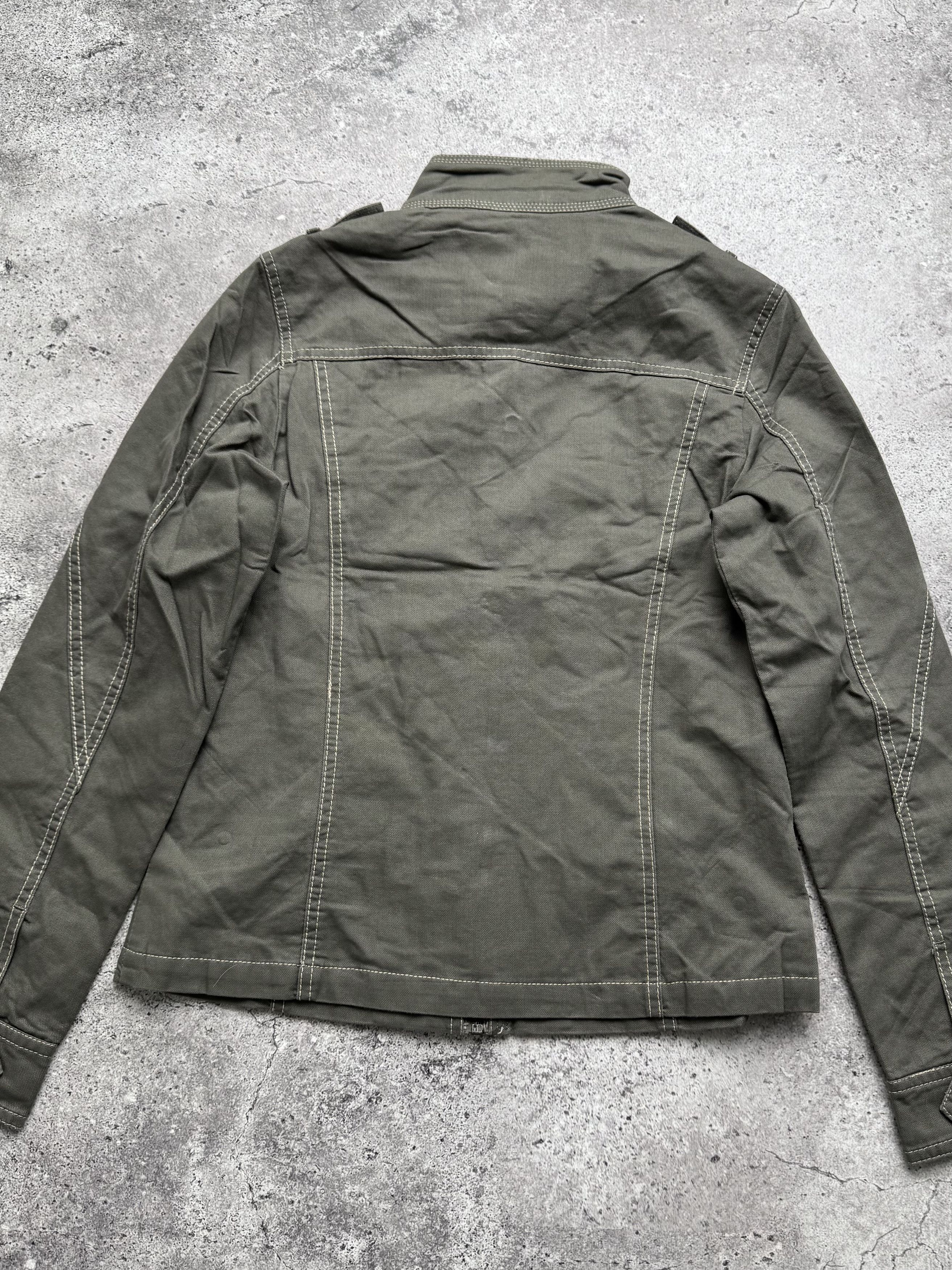 Vintage Vintage Utility Jacket Military Style Cotton Button Zip Coat Size XS / US 0-2 / IT 36-38 - 5 Thumbnail