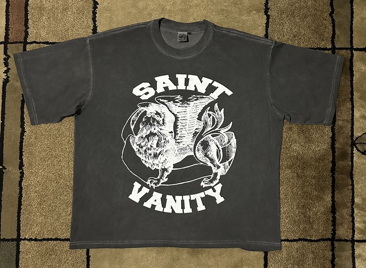 Saint Vanity Saint Vanity Grey and White Saint Vanity T-Shirt (X-LARGE) Size US XL / EU 56 / 4 - 1 Thumbnail
