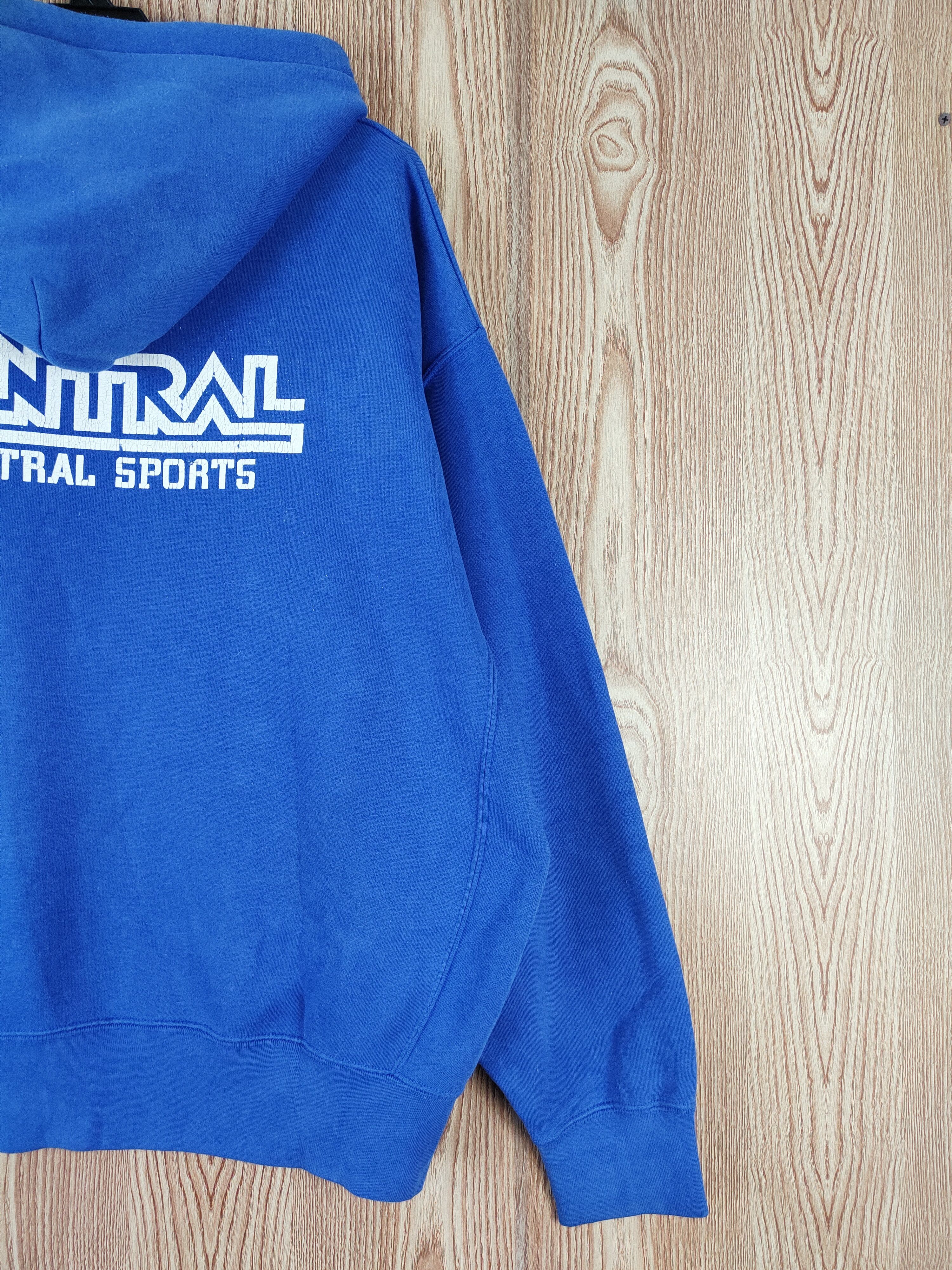 Japanese Brand × Vintage Vintage 💥 United Athle Blue Hoodie Sweatshirts Size US XL / EU 56 / 4 - 10 Thumbnail