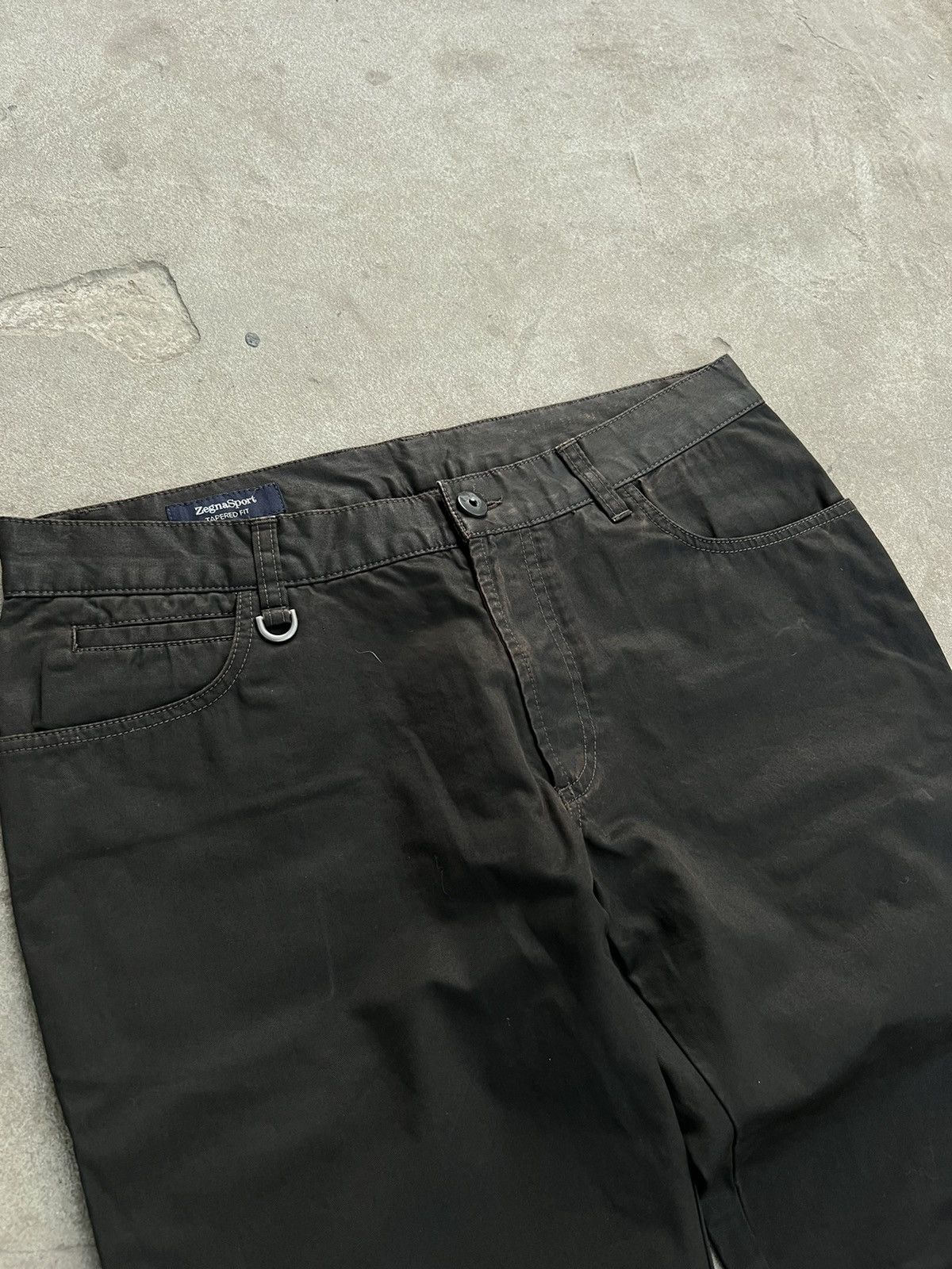 Ermenegildo Zegna × Vintage Vintage Zegna Sport Waxed Jeans Size US 31 - 8 Thumbnail