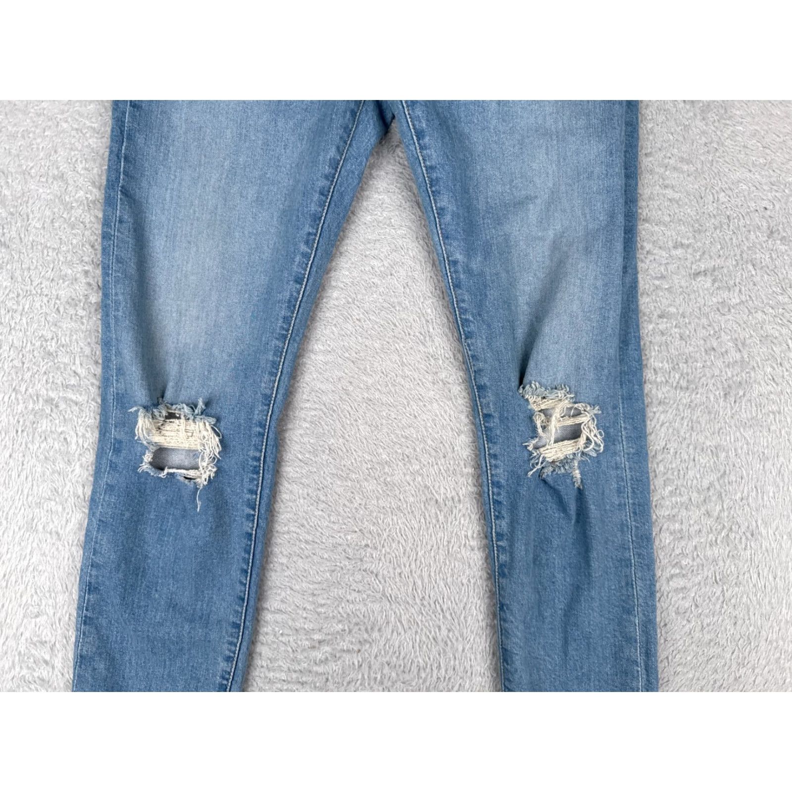 Levi's Levi's Jeans Men 29 Blue Denim Cotton 512 5-Pocket Regular Jeans Distressed Stretch Vintage No Size US 29 - 3 Thumbnail