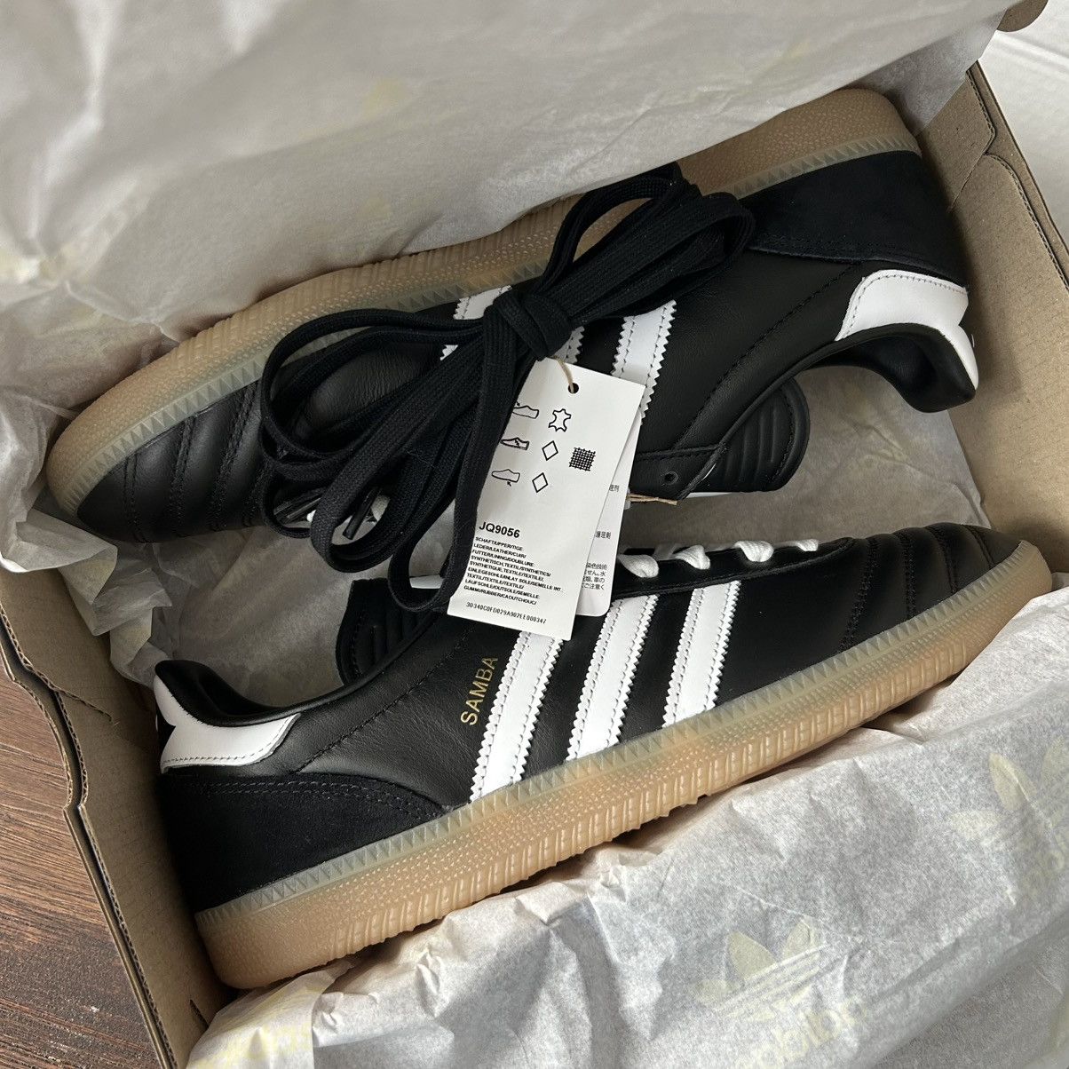 Adidas Adidas Samba JP Black Gum Sneakers Size M10/W11 Size US 10 / EU 43 - 7 Thumbnail