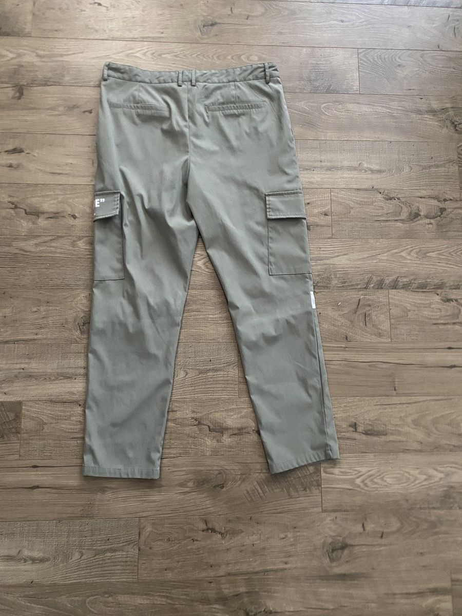 Pacsun Green “positive” cargo pants Size US 36 / EU 52 - 2 Thumbnail