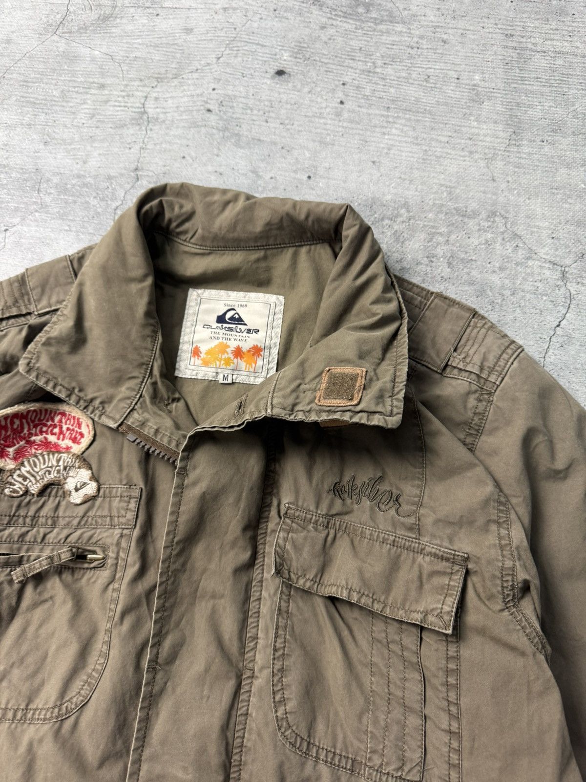 Quiksilver Vintage Quicksilver Light Jacket Multi-pocket Surf Wear Size US M / EU 48-50 / 2 - 12 Thumbnail