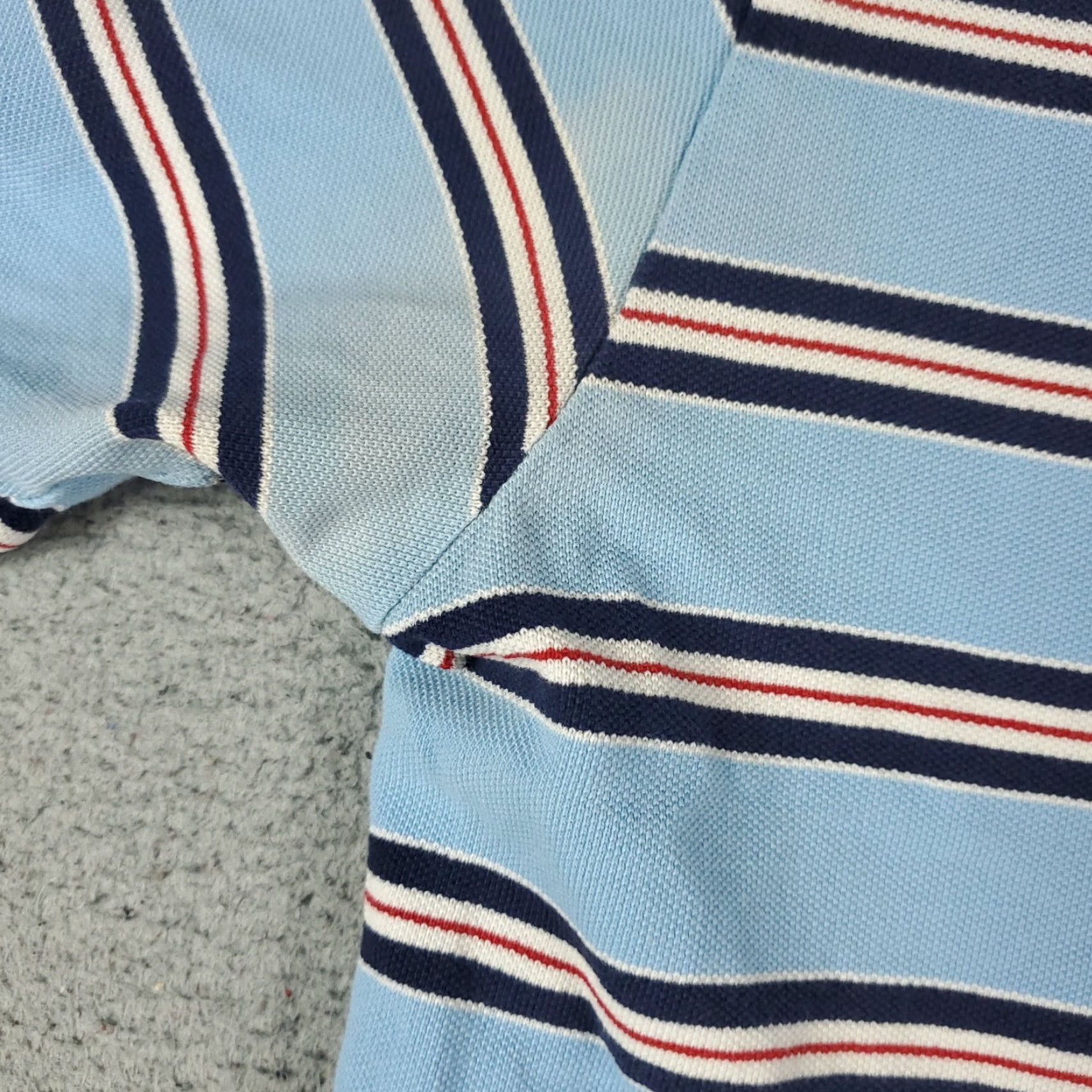 Ralph Lauren Ralph Lauren Polo Shirt Mens L Blue Striped Pony Casual Short Sleeve Polo Shirt Regular Fit Blue Polo Mens L Size US L / EU 52-54 / 3 - 3 Thumbnail