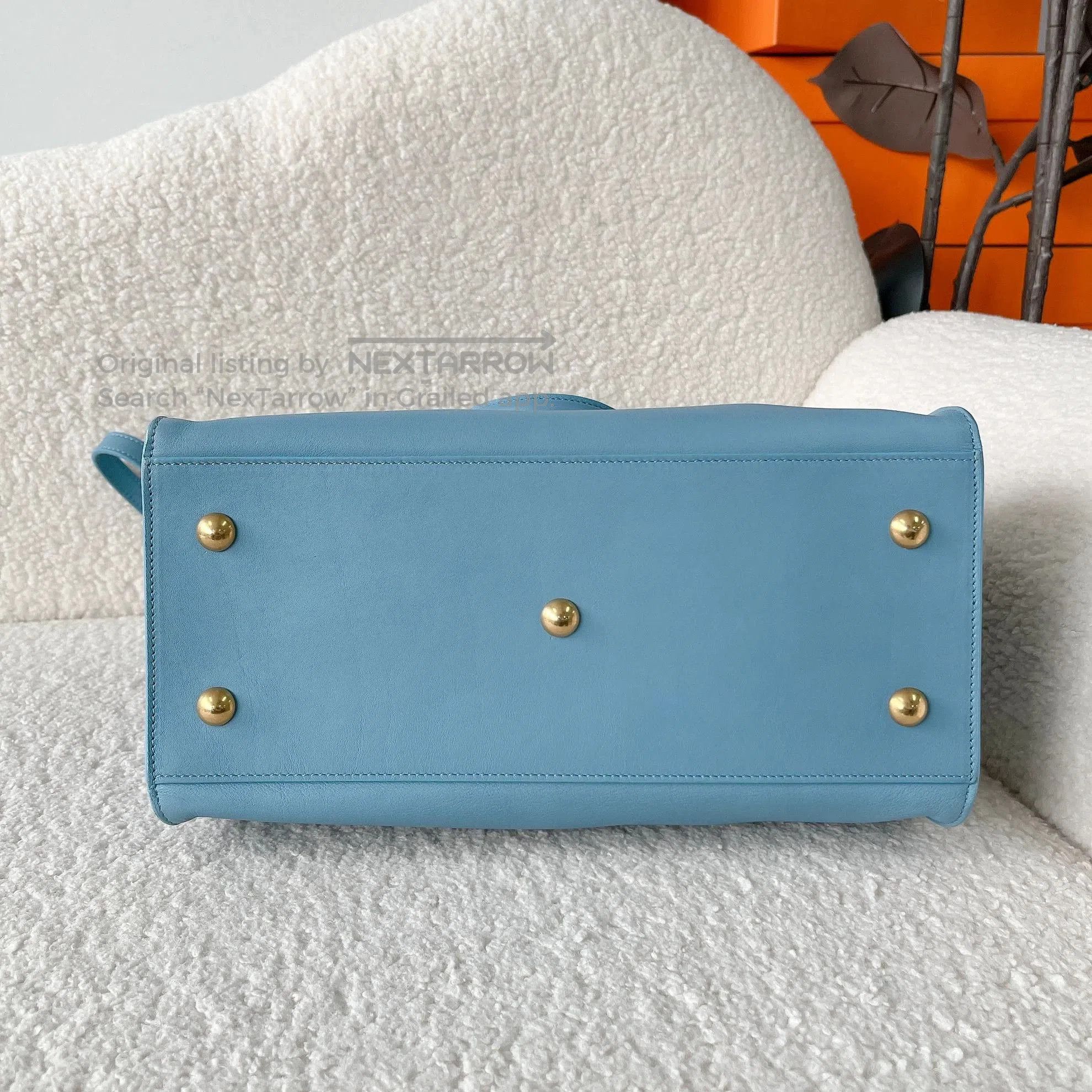 Saint Laurent Paris Saint Laurent blue cabas tote crossbody 30x20.5x14 5536/ Size ONE SIZE - 5 Thumbnail