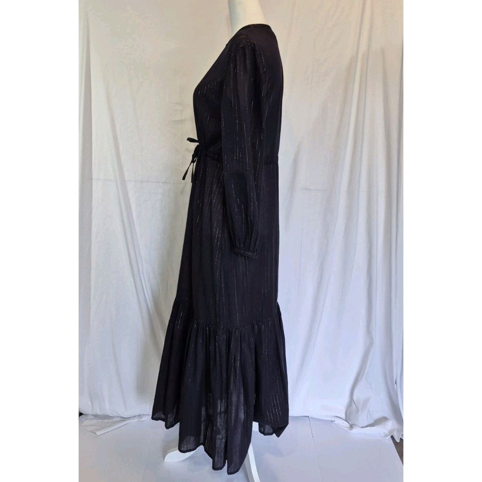 Emerson Fry India Collection Emerson Fry Frances Navy Cotton Dress XS Size XS / US 0-2 / IT 36-38 - 5 Thumbnail