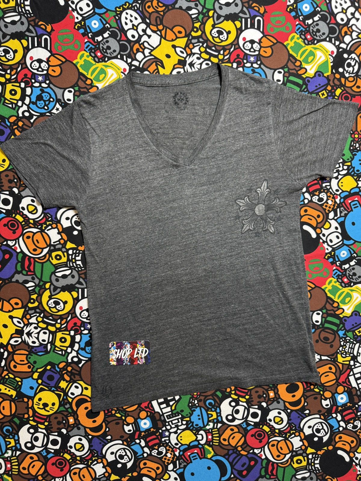 Chrome Hearts Chrome Hearts Women’s Grey Multi Star Logo Tee Size XL / US 12-14 / IT 48-50 - 3 Thumbnail