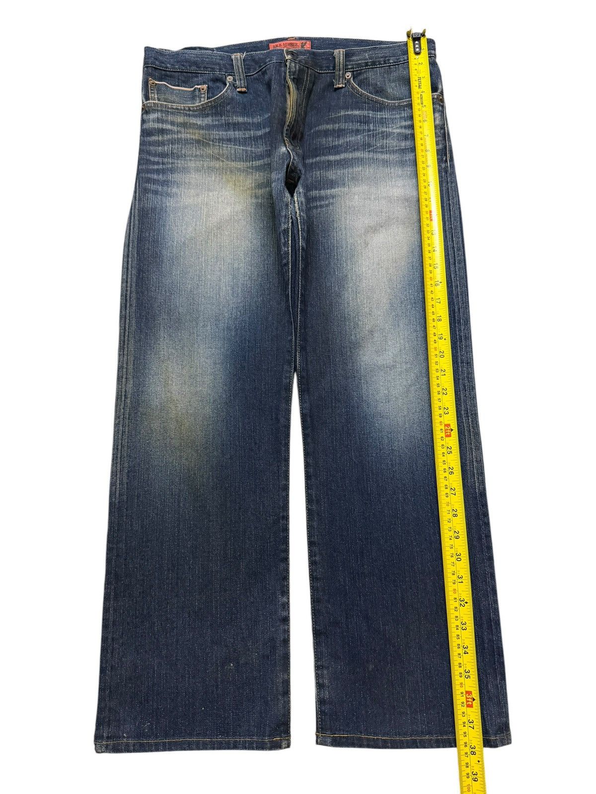 Sugar Cane Vintage 90s Japanese Half Selvedge Blue Faded Wide Leg Loose Size US 34 / EU 50 - 11 Thumbnail