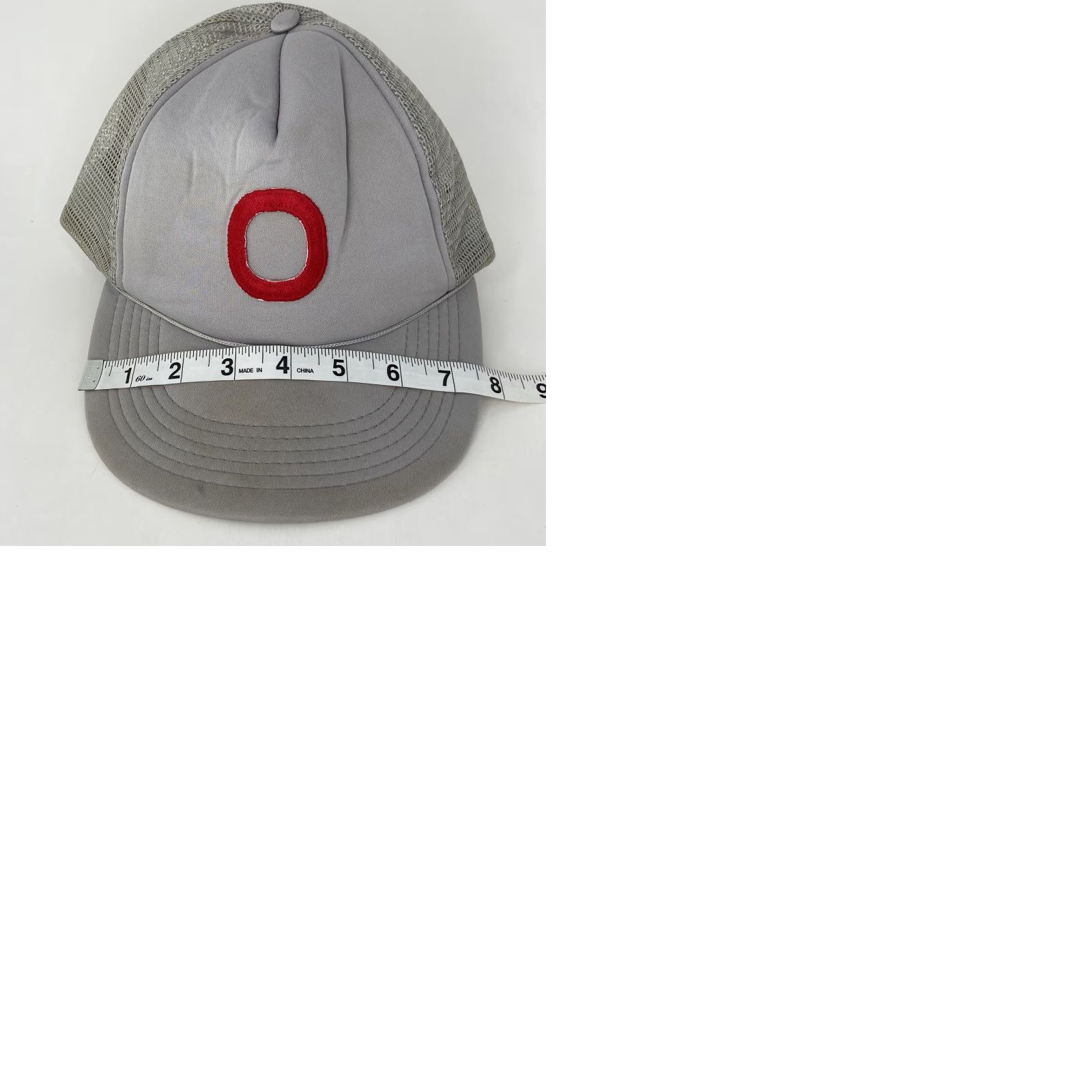 Vintage VINTAGE Ohio State Buckeyes Snapback Trucker Hat Ball Cap Worn LCC Men One Size Grey Polyester Adjustable Sports Cap Size ONE SIZE - 9 Thumbnail