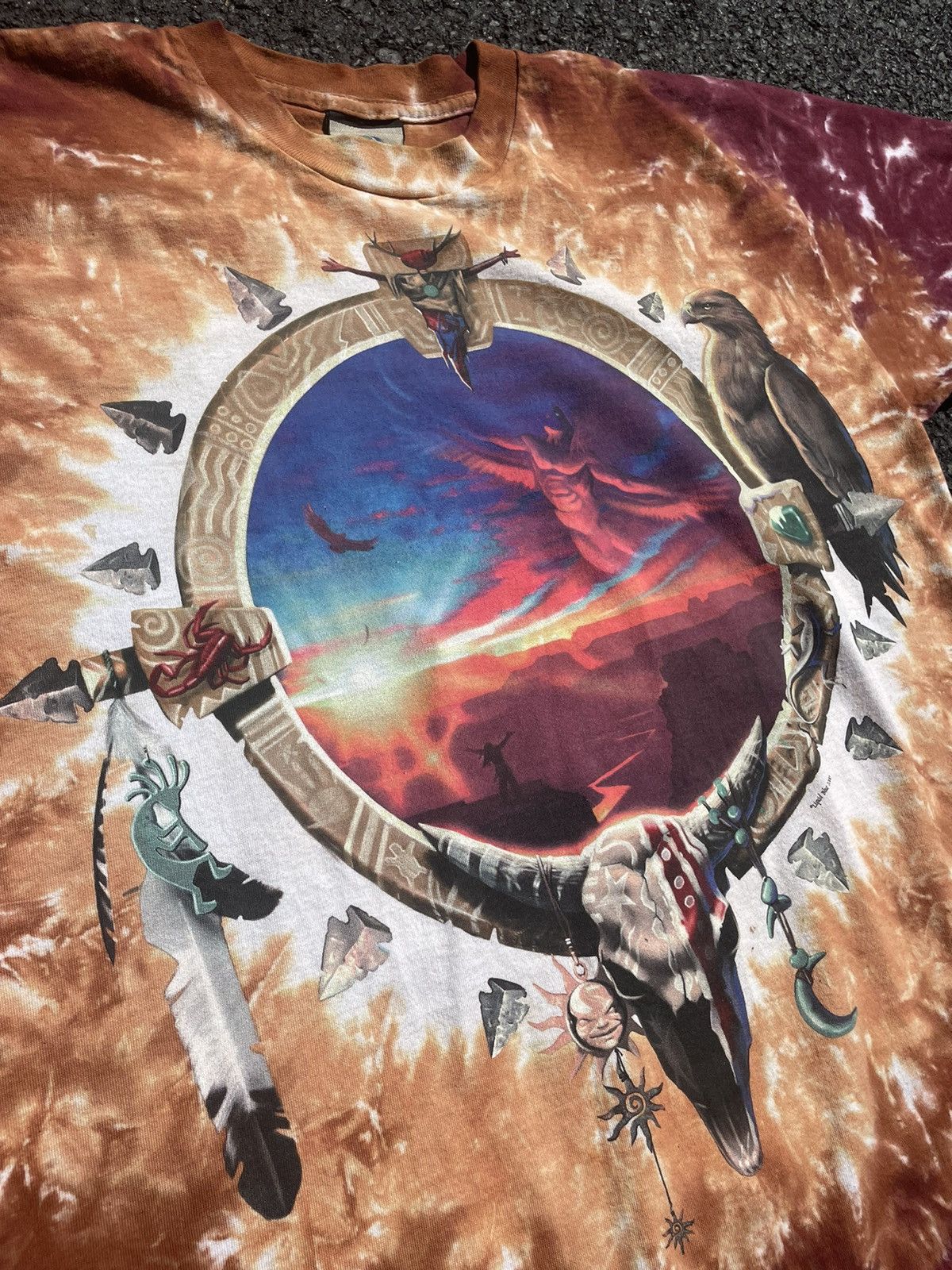 Liquid Blue Vintage Liquid Blue Canyon sunset Native American t Shirt Size US L / EU 52-54 / 3 - 6 Thumbnail