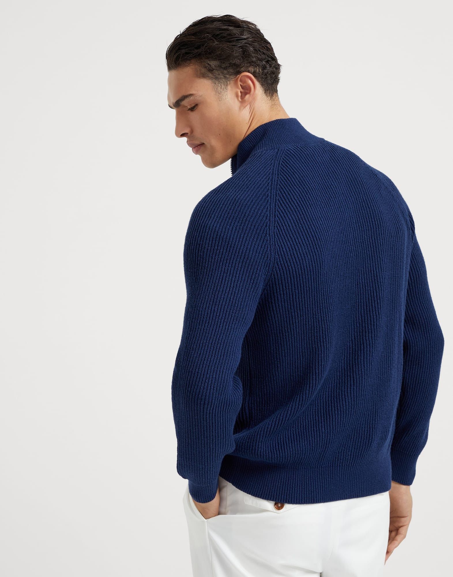 Brunello Cucinelli o1la1rc1a0925 Cardigan in Blue Size US XL / EU 56 / 4 - 2 Thumbnail