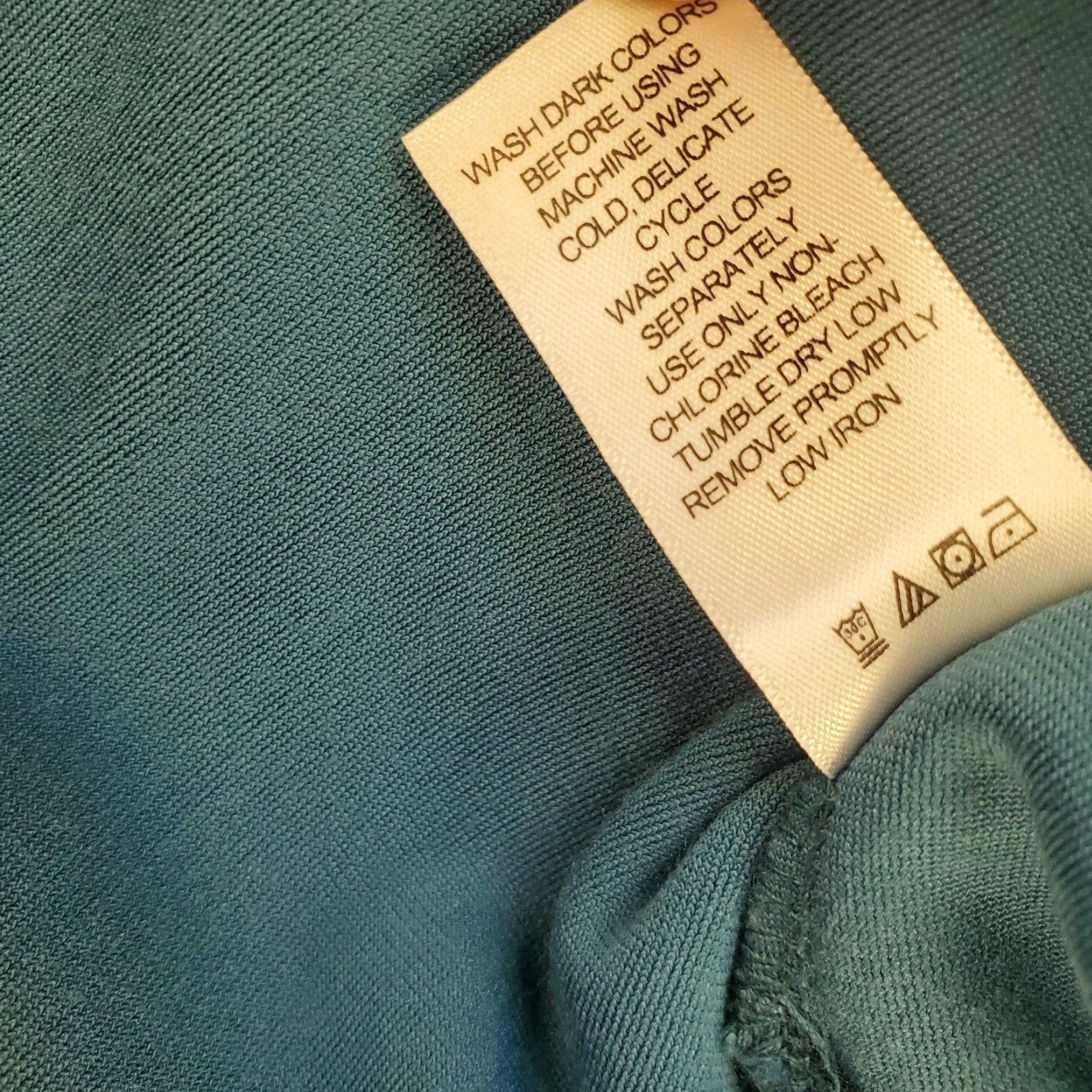Vintage Womens Velour Top 1X Teal Flutter Sleeve Ruffle Pullover Blouse Easy Care Velour Woman Within 1X Blue Solid Classic Casual Size XL / US 12-14 / IT 48-50 - 7 Thumbnail