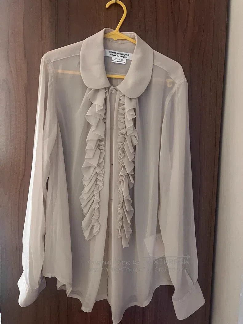 Comme des Garcons Comme des Garcons Ruffled Shirt with Sheer Panels Size S / US 4 / IT 40 - 6 Thumbnail