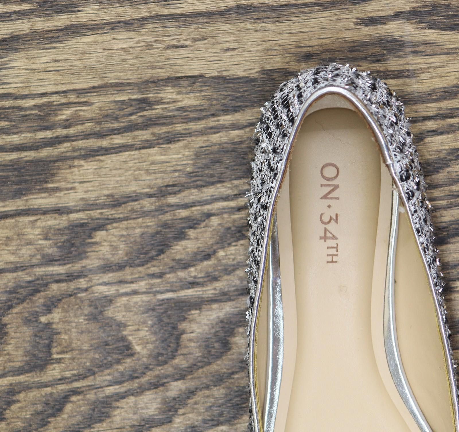 Other On 34th Millee Bow Pointed-toe Flats Silver Tweed Gray 5.5m Size US 5.5 / IT 35.5 - 7 Thumbnail