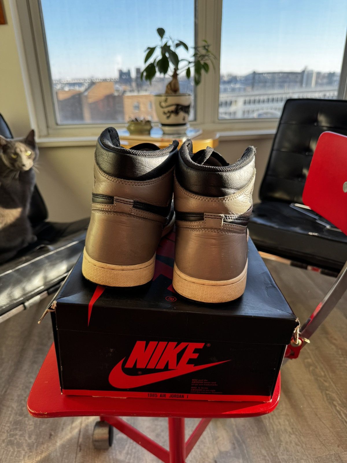 Nike Nike Air Jordan 1 Retro High OG 'Shadow' 2018 Size US 10.5 / EU 43-44 - 3 Thumbnail