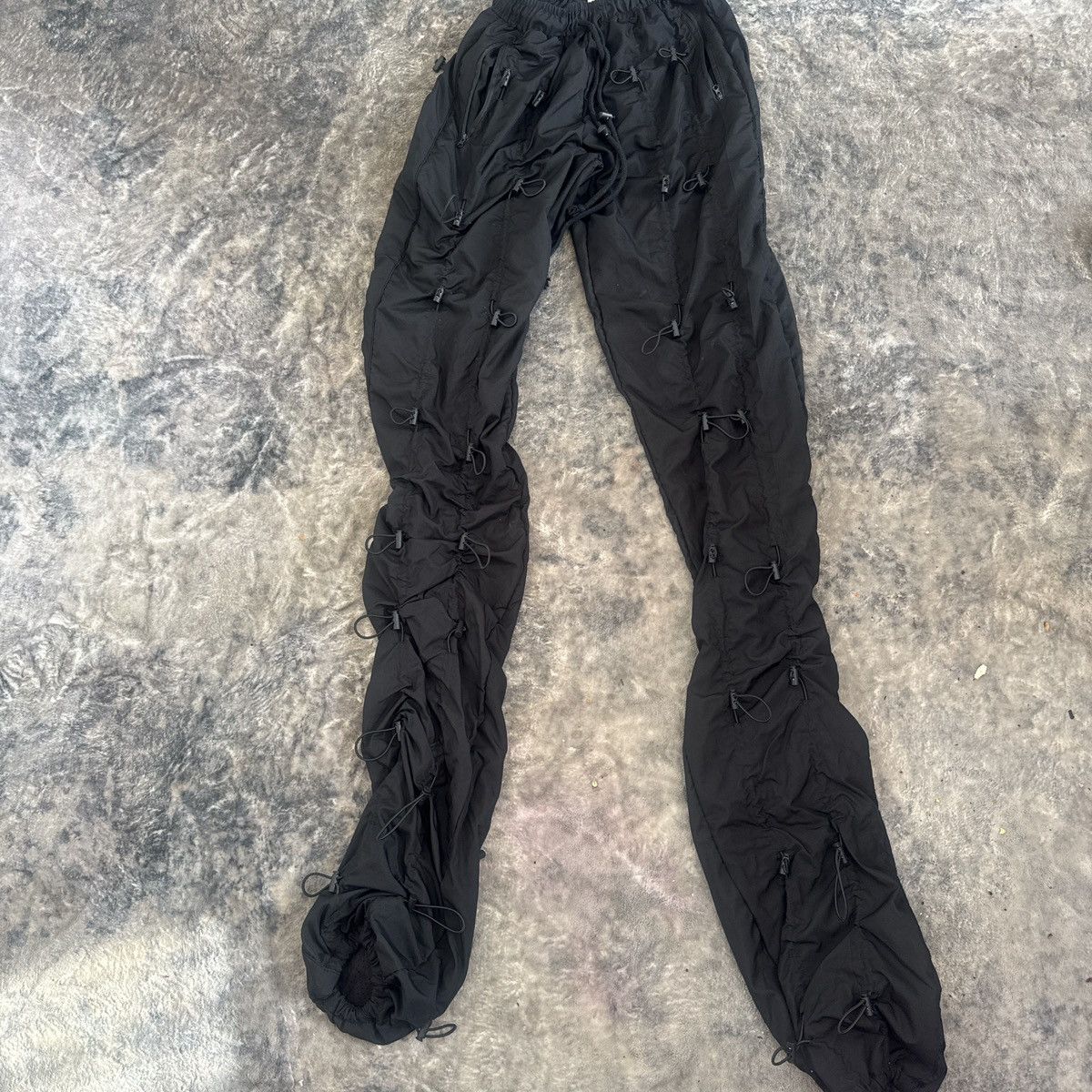 MNML black bungee cord pants Size US 32 / EU 48 - 1 Thumbnail