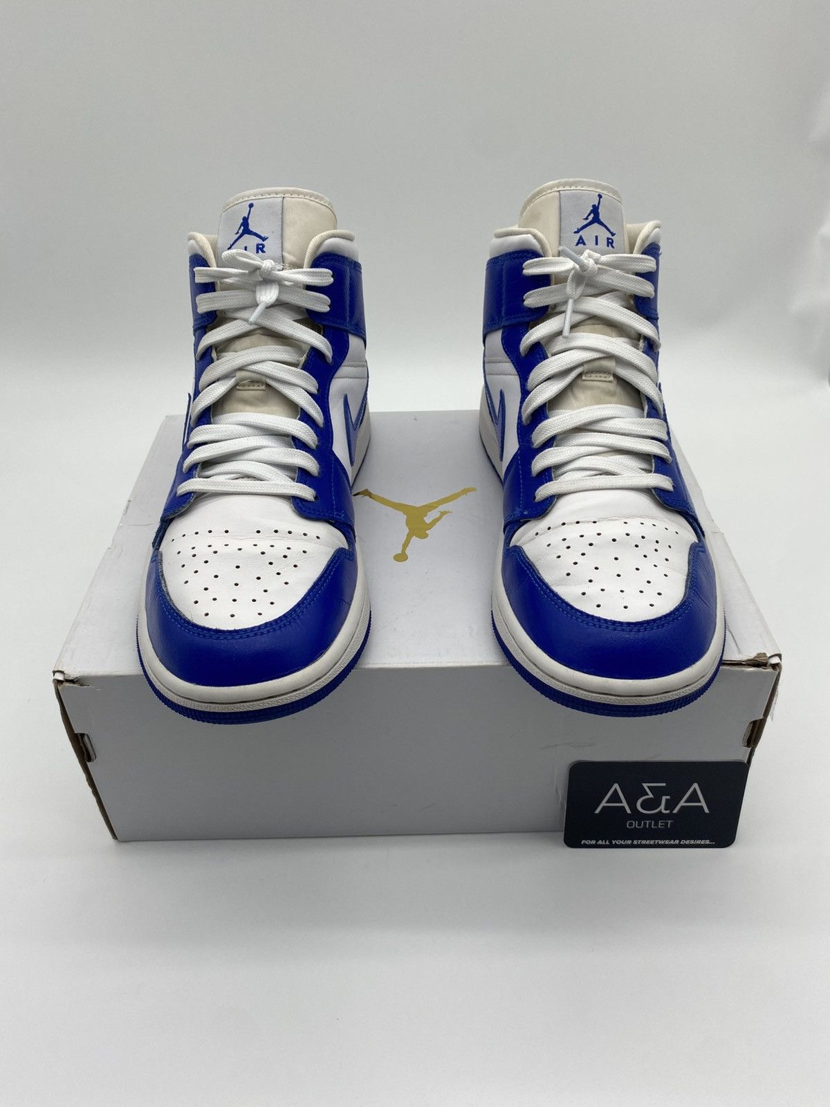 Jordan Brand Jordan 1 Mid Kentucky Blue US 10 Brand New Free Shipping Size US 10 / IT 40 - 3 Thumbnail