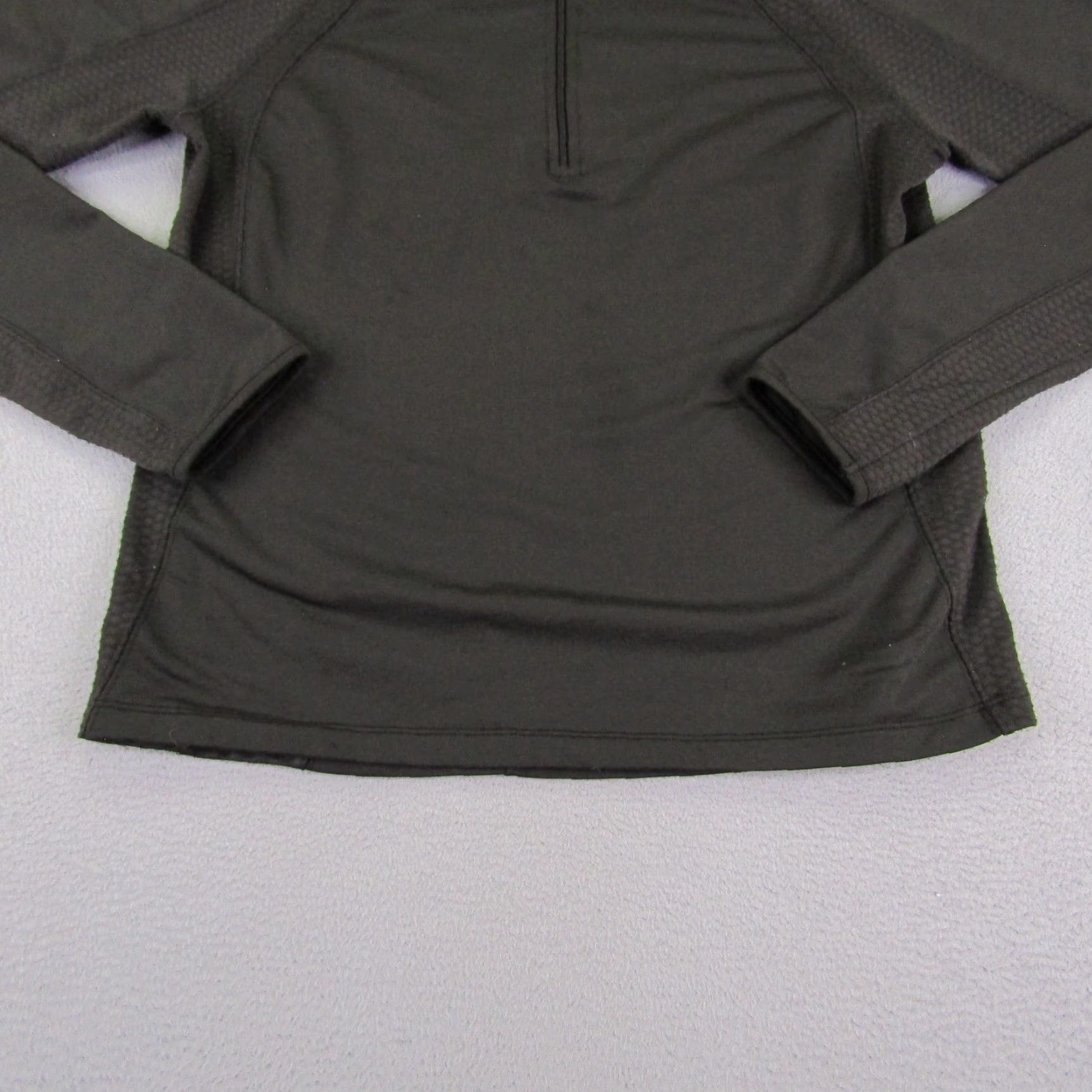 The North Face The North Face Sweater Women Large Black Flight Series Pullover 1/4 Zip Thumbholes Mock Neck Raglan Sleeve Zipper Logo 1/2 Zip Outdoor Size L / US 10 / IT 46 - 3 Thumbnail