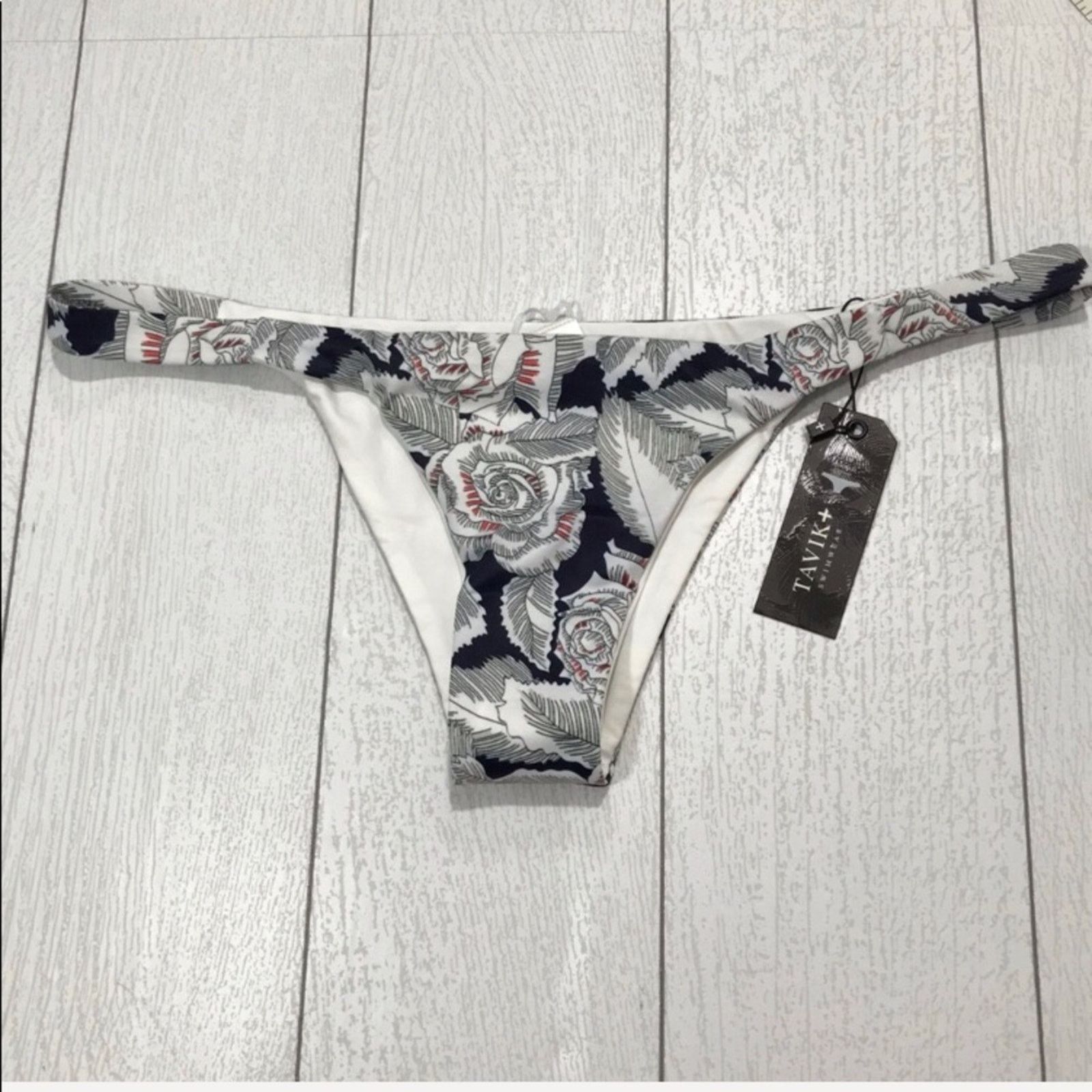 Tavik TAVIK Blue Floral Heather Bikini Bottom Size Large NWT Size ONE SIZE - 5 Thumbnail