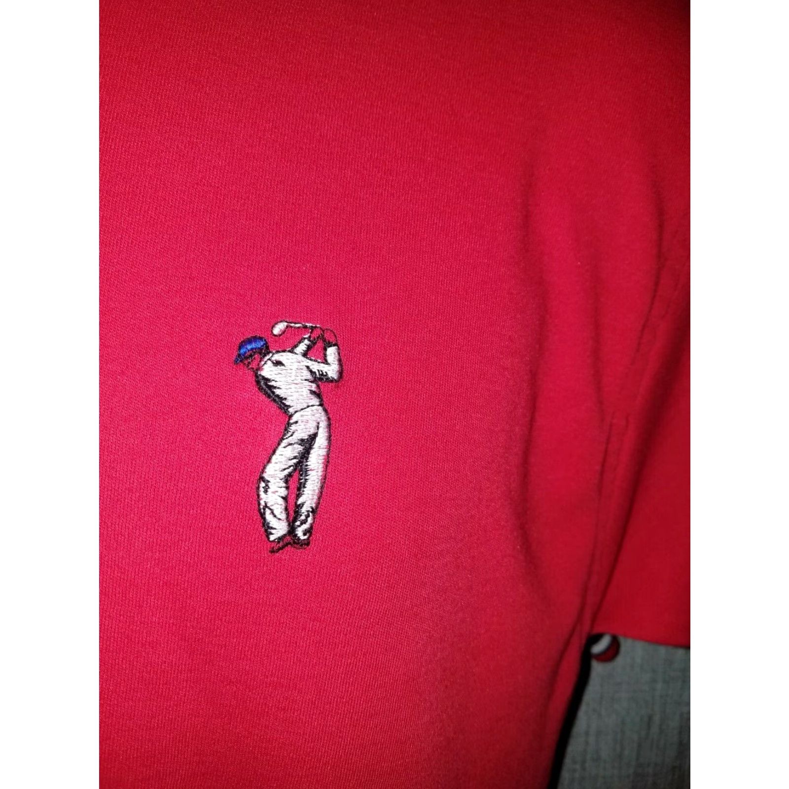 Vintage VINTAGE Robert Bruce Golf Polo Shirt Red Mens Medium Size US M / EU 48-50 / 2 - 3 Thumbnail