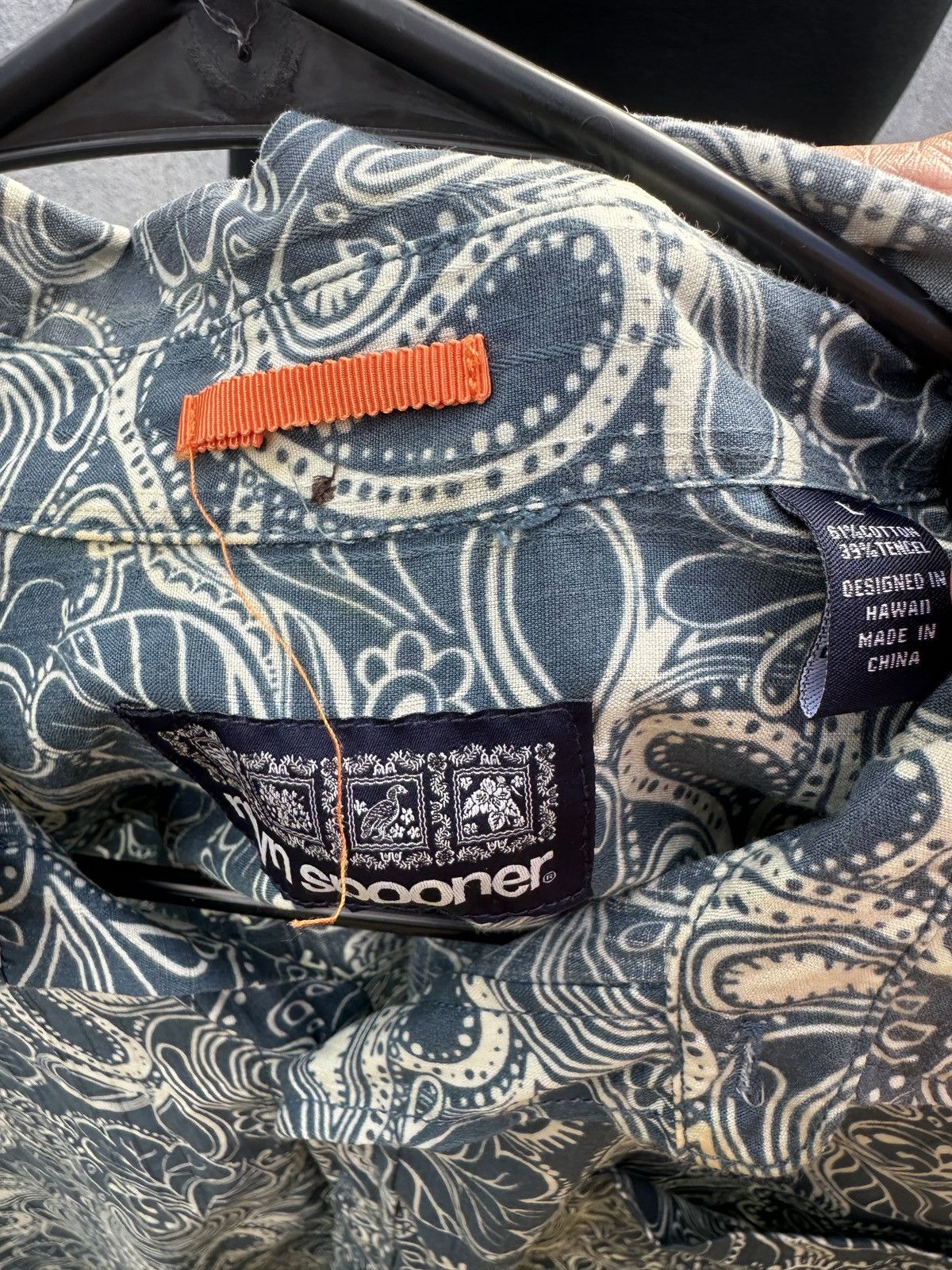 Reyn Spooner PreOwned Reyn Spooner Tailored Green Hawaiian Print Men's L Size US L / EU 52-54 / 3 - 4 Thumbnail