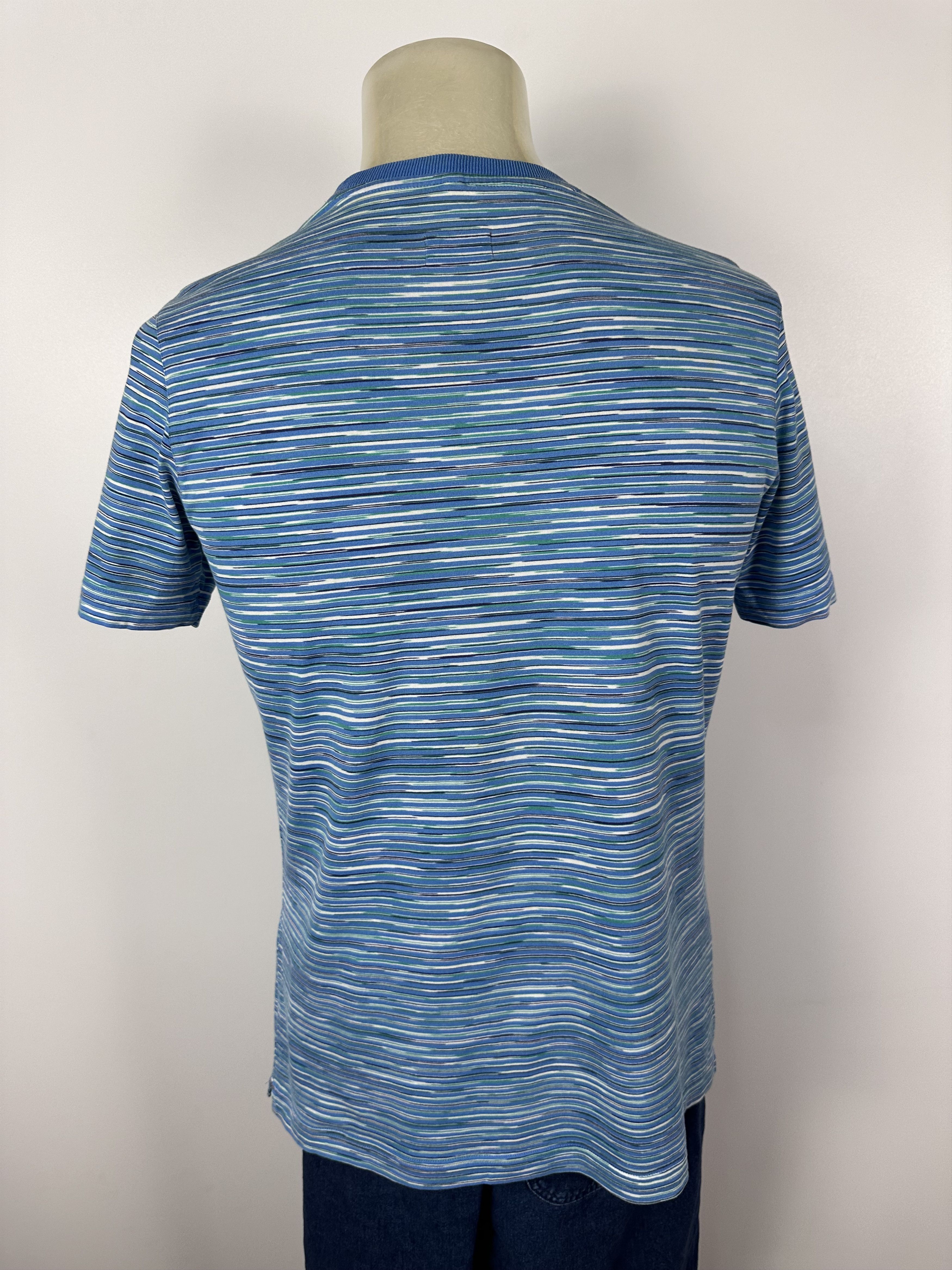 Missoni × Vintage Missoni T Shirt Vintage Striped Cotton Blue Size S Men’s Size US S / EU 44-46 / 1 - 6 Thumbnail