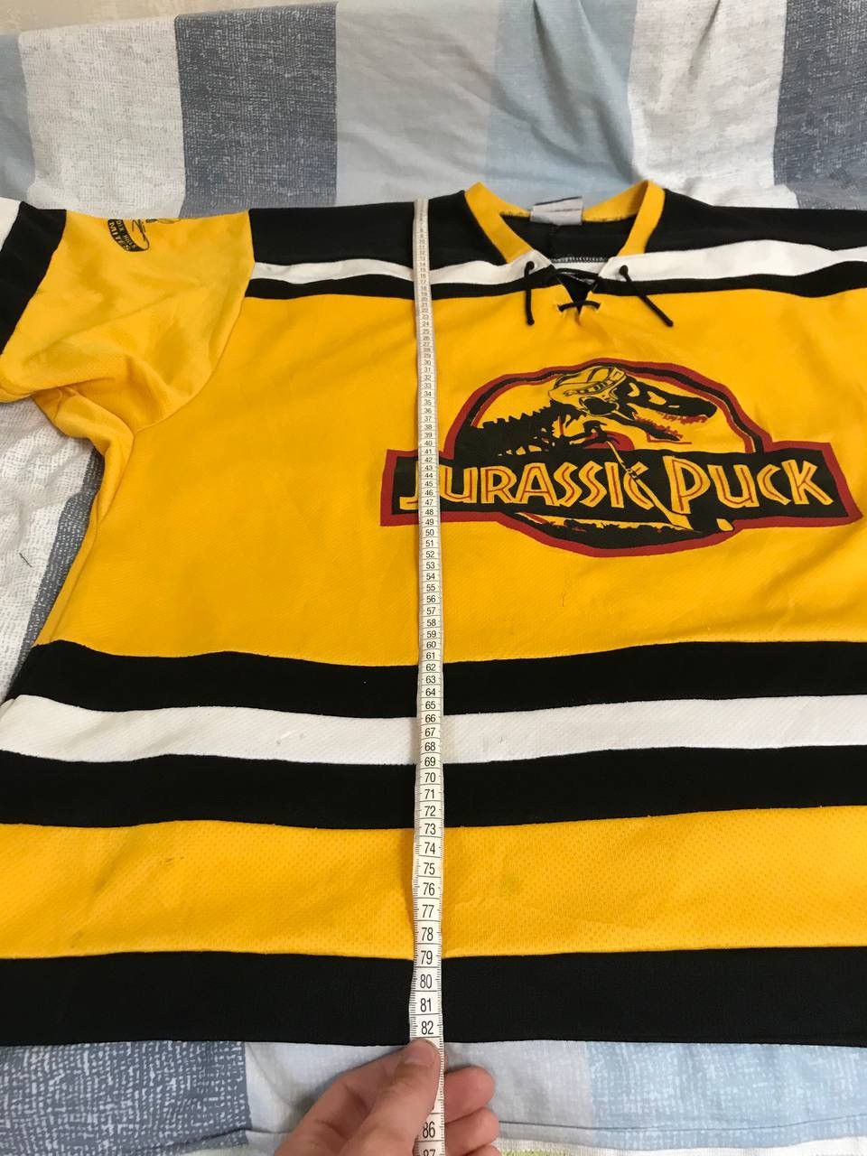 NHL 🔥 Jurassic Puck NHL Vintage Jersey Shirt Rugby Hockey USA Size US XL / EU 56 / 4 - 21 Thumbnail