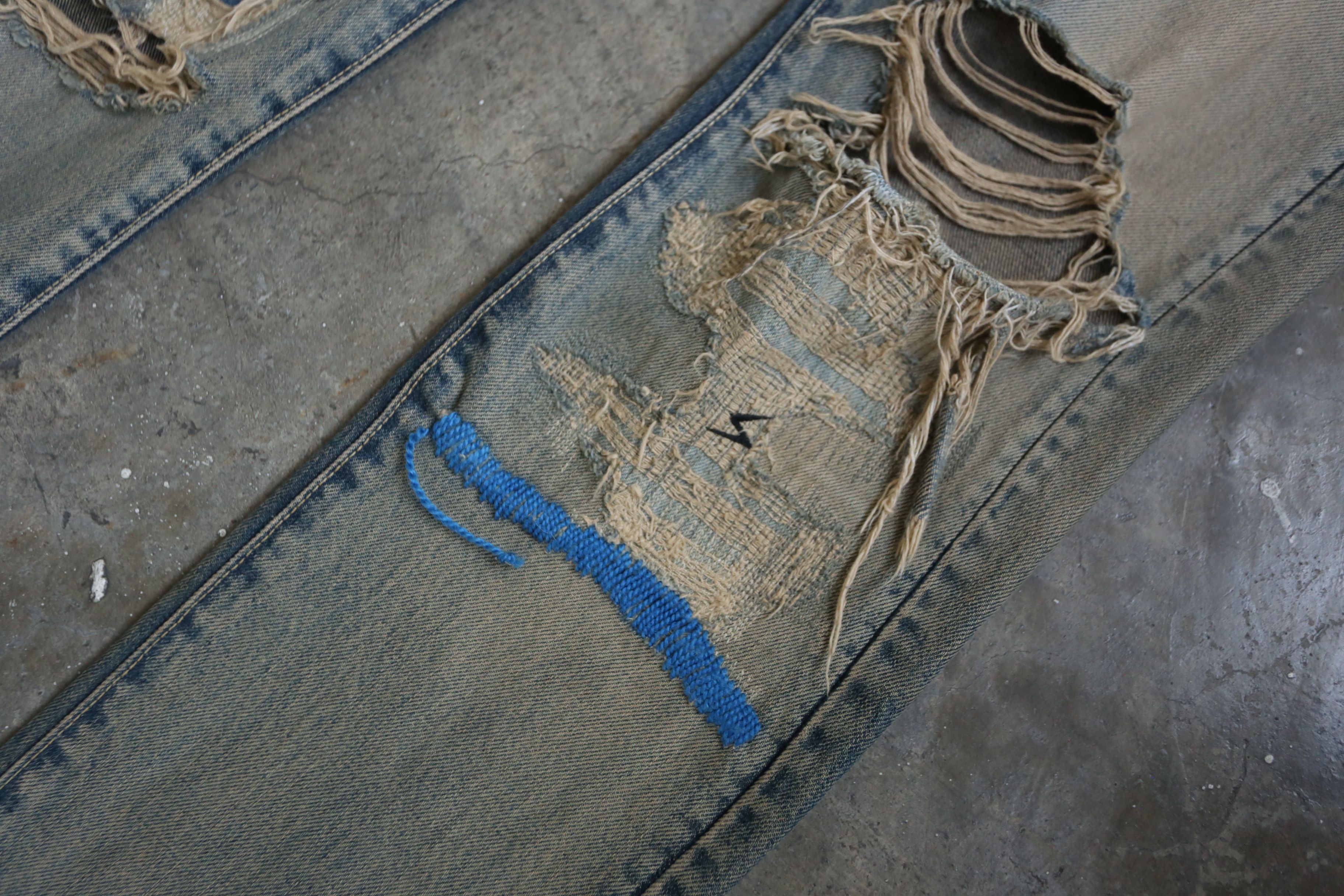 Undercover Undercover - S/S 10 - 68 Blue Yarn Denim Jean Size US 30 / EU 46 - 4 Thumbnail