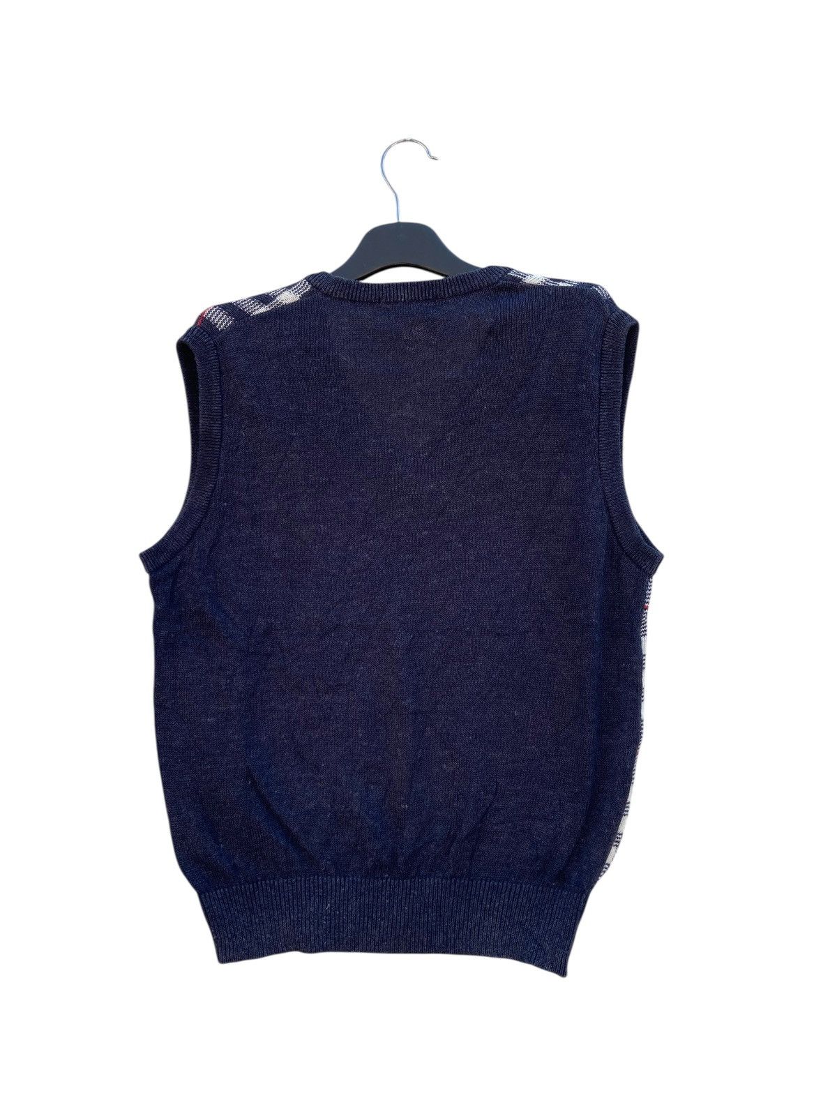 Vintage Vintage Burberrys Nova Check Knitted Vest Size US L / EU 52-54 / 3 - 2 Thumbnail