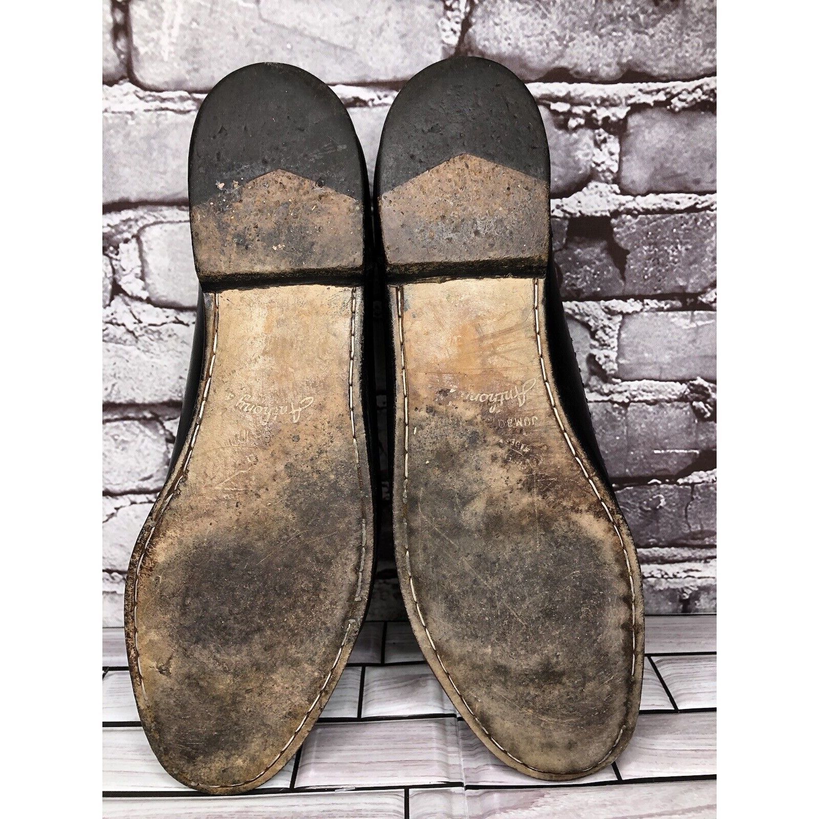 Other Anthony’s Black Leather Croc Print Tassel Loafers Dress Shoe Size US 13 / EU 46 - 13 Thumbnail