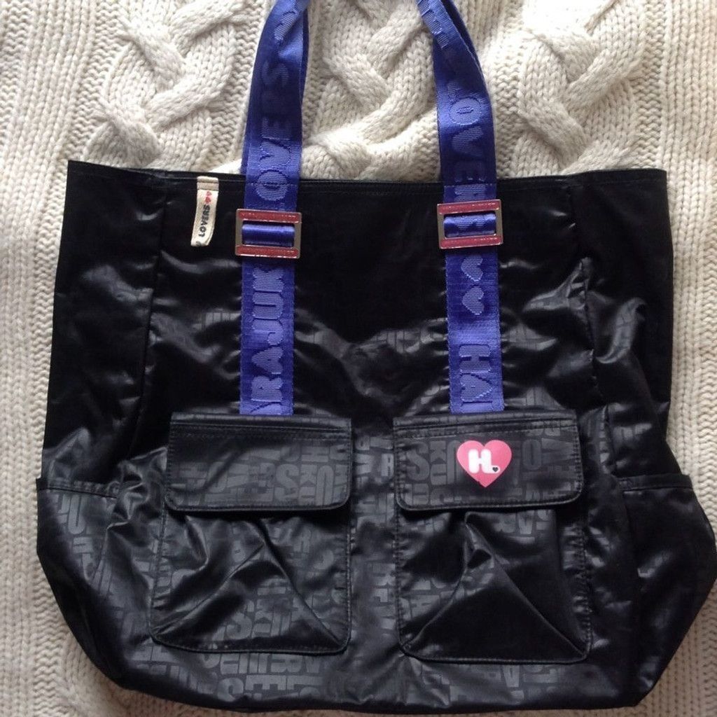 Other HARAJUKO Lovers Extra Large Black Manifesto Tote Size ONE SIZE - 10 Thumbnail