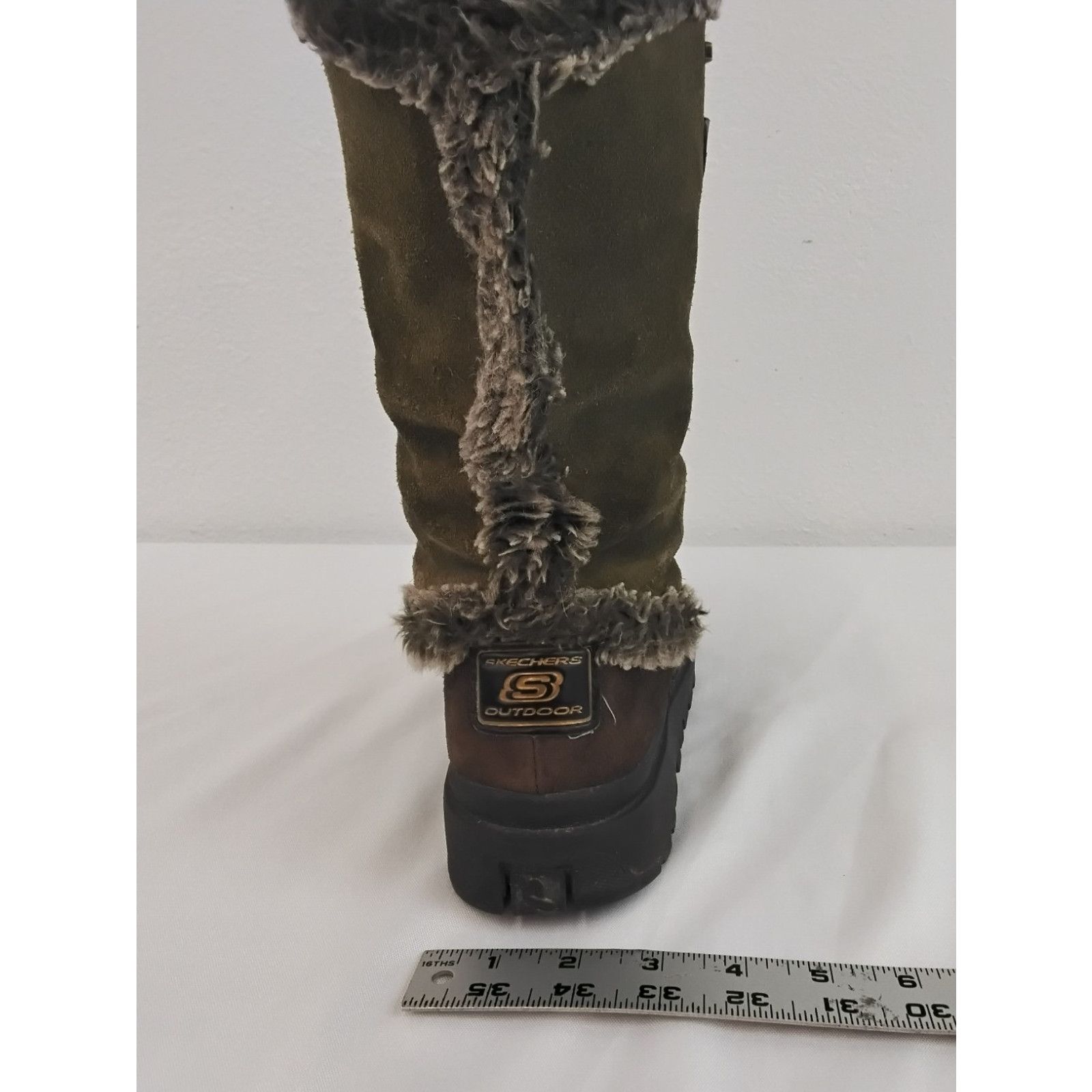 SKECHERS Sketchers Frolic Winter Boots Women's 8 Green/Brown Chunky Size US 8 / IT 38 - 16 Thumbnail