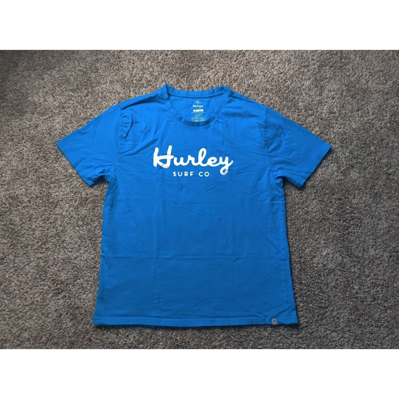 Hurley Hurley Shirt Adult Mens Large Blue White Spell Out Surf Co Size US L / EU 52-54 / 3 - 1 Thumbnail